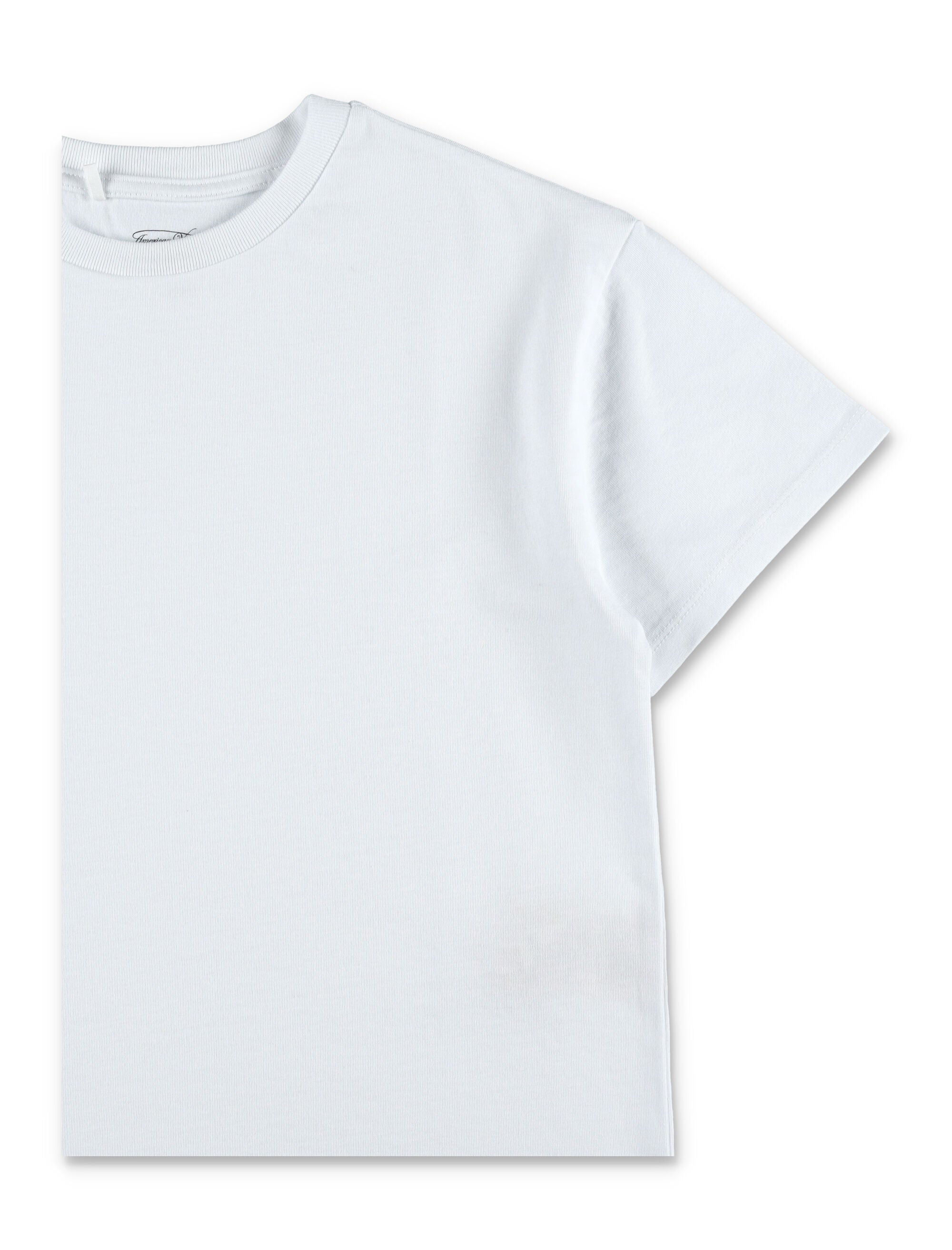 American Vintage Kids Fizvalley white crewneck t-shirt Cotton Tshirt