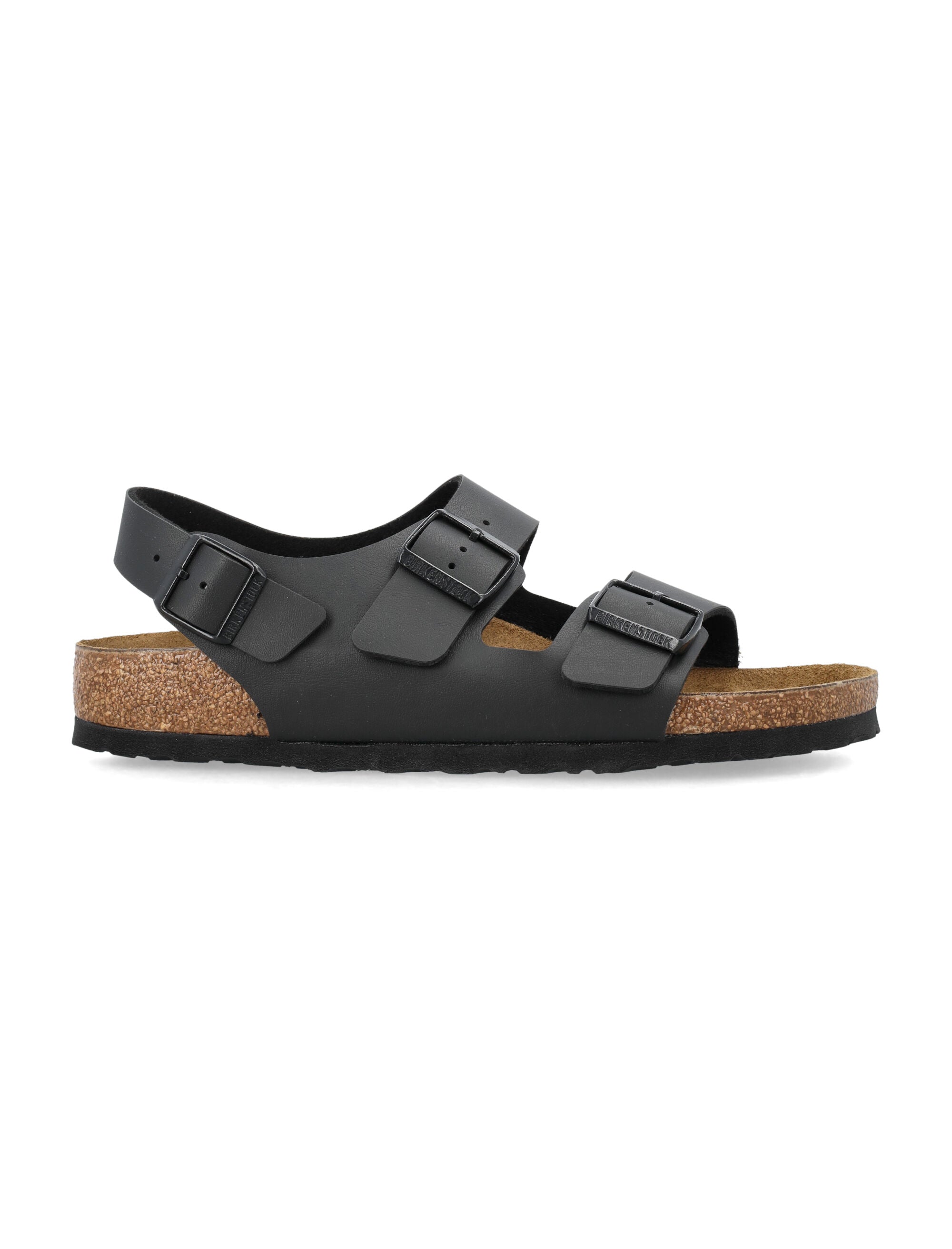 Birkenstock black Milano Birko-Flor sandals Upper