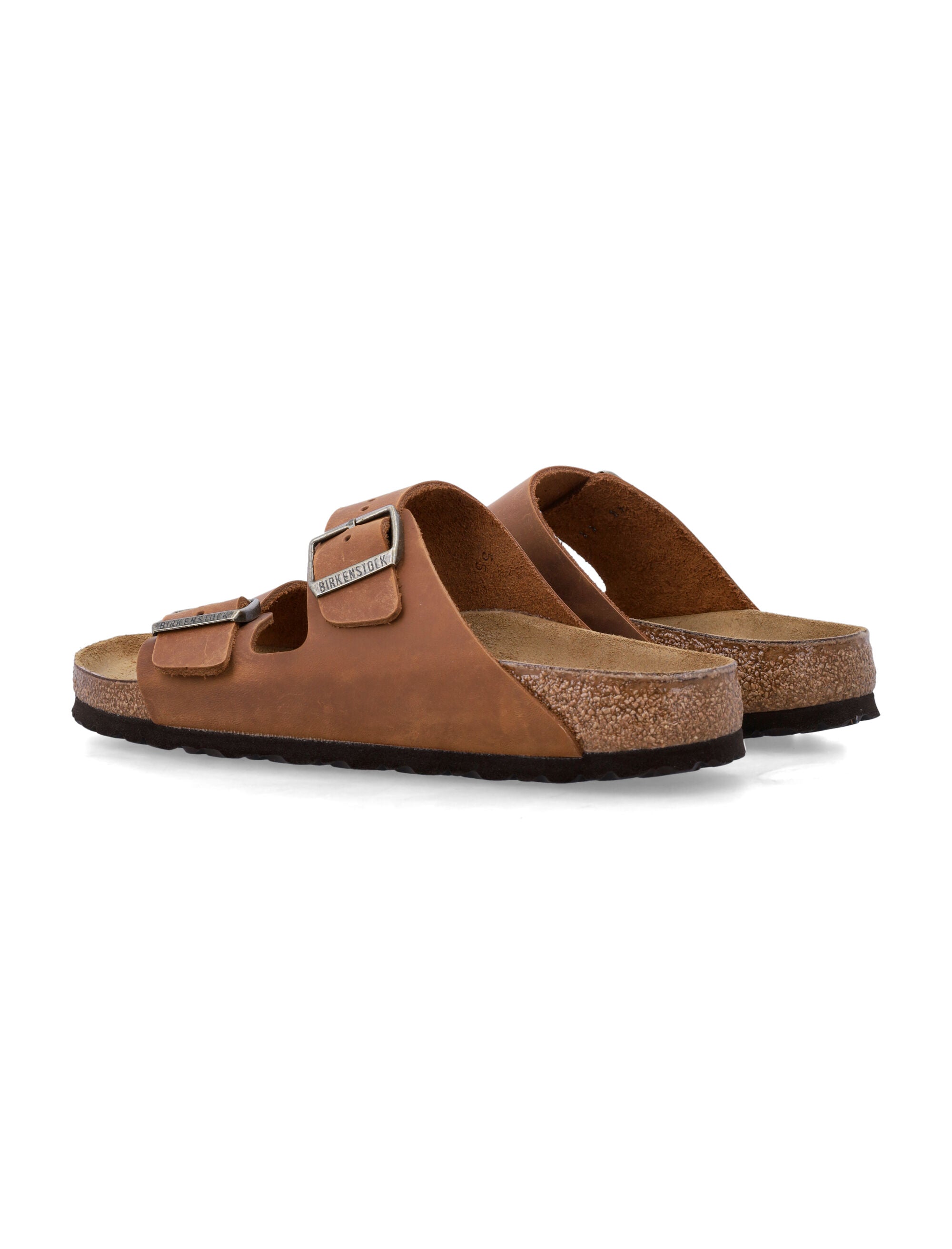 Birkenstock Arizona oiled leather sandals cognac Upper