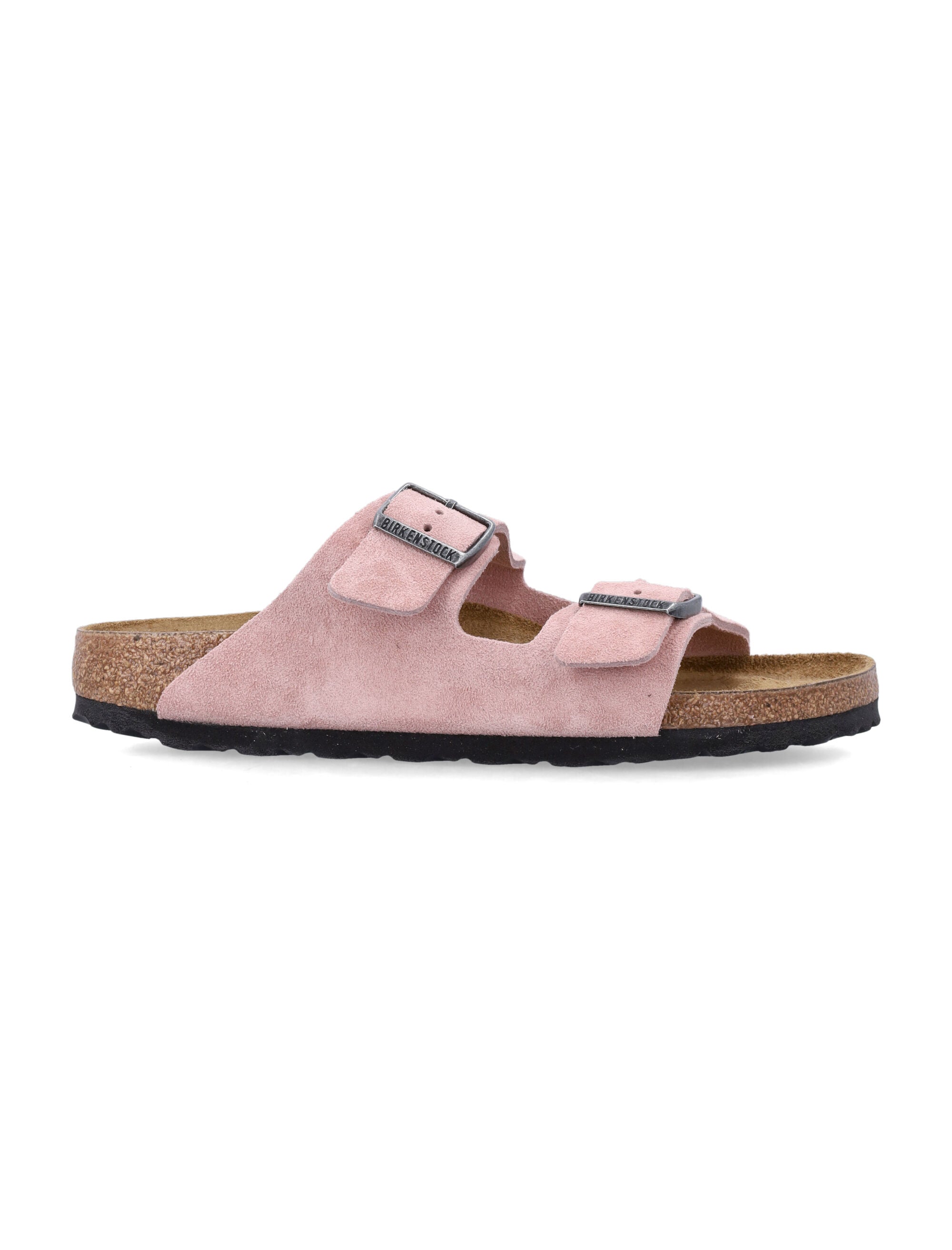 Birkenstock Arizona Pink Suede Sandals Clay Upper