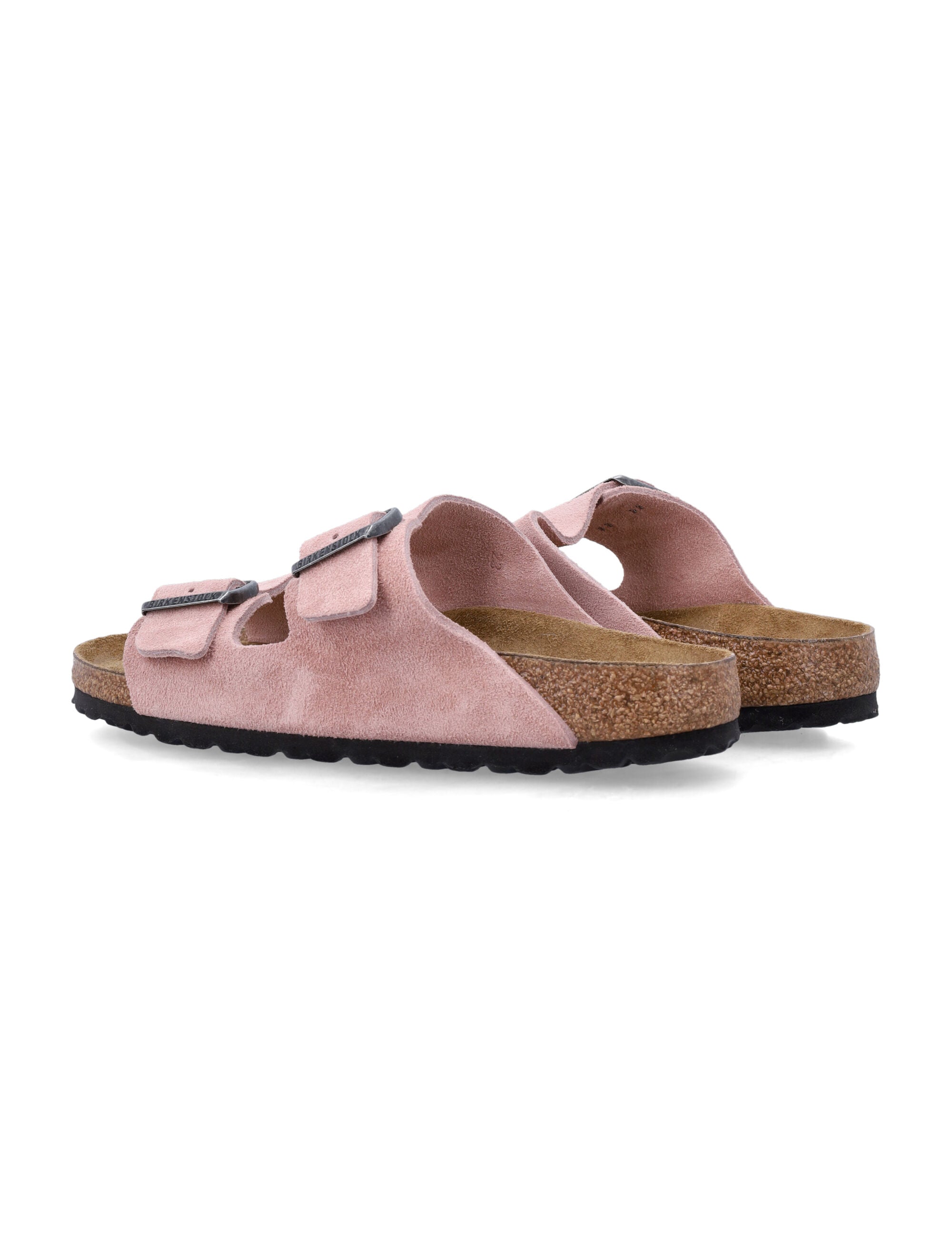 Birkenstock Arizona Pink Suede Sandals Clay Upper