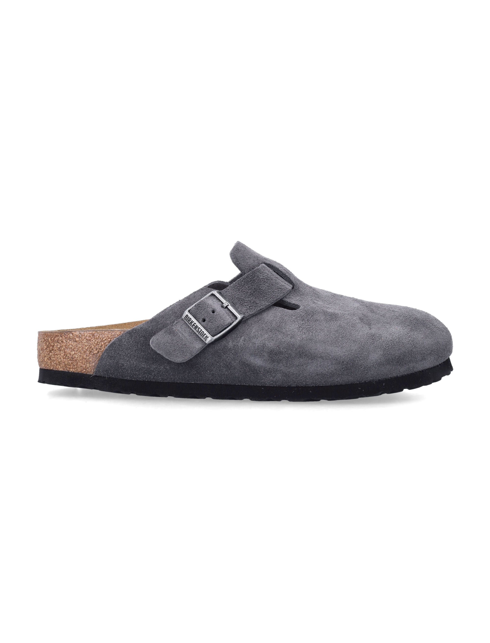 Birkenstock Boston grey suede mule Charcoal Upper Sandal