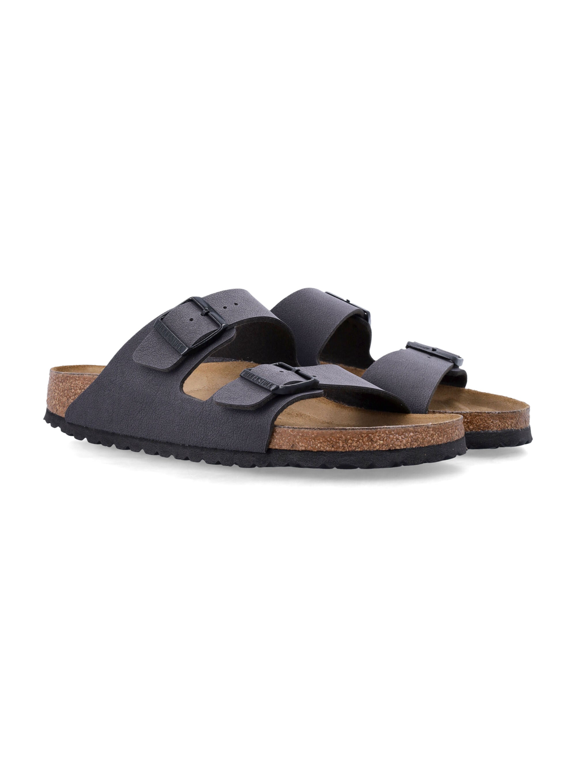 Birkenstock Arizona Birko-Flor velvet gray sandals Grey Upper