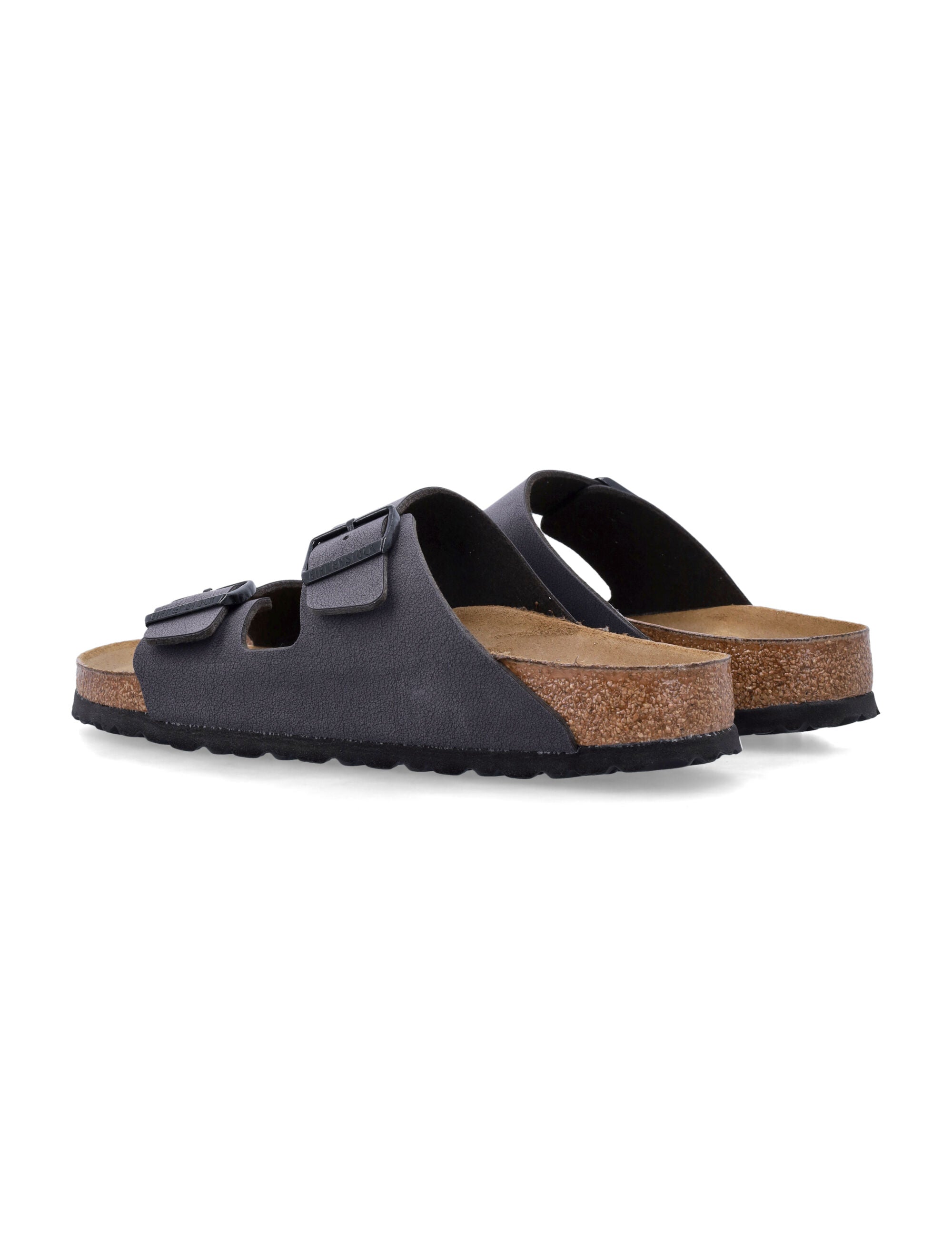 Birkenstock Arizona Birko-Flor velvet gray sandals Grey Upper