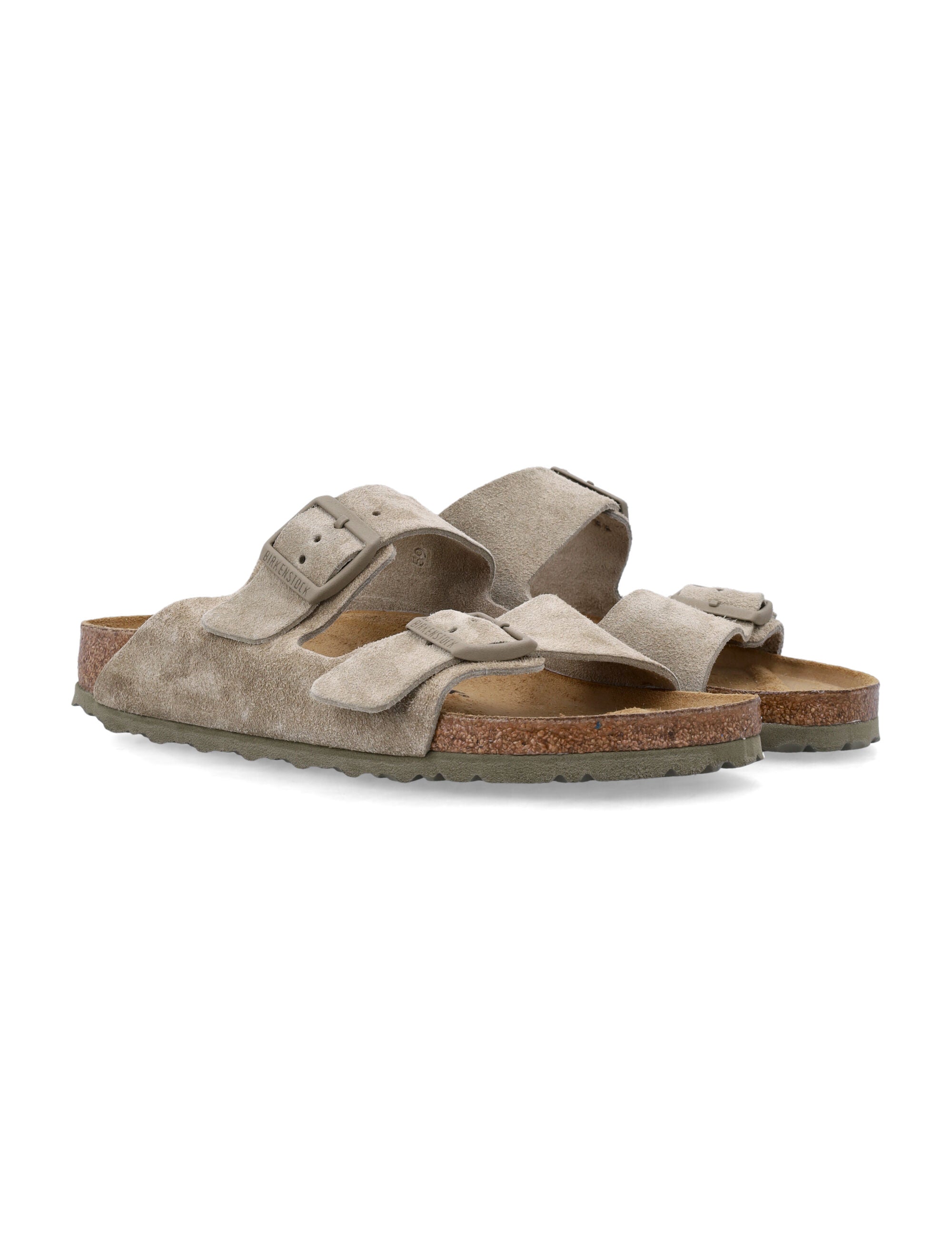 Birkenstock Arizona suede sandals Faded Khaki Upper