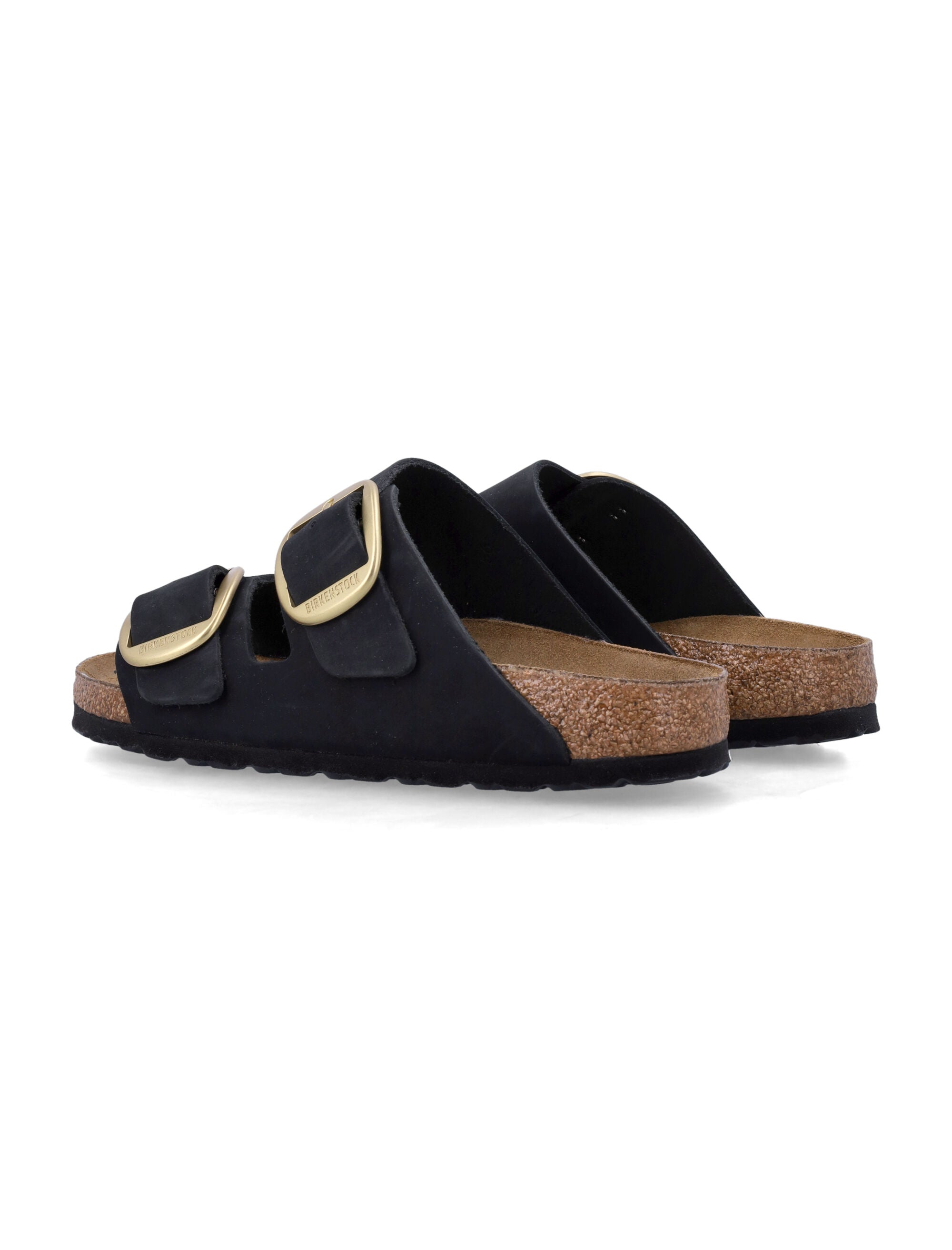 Birkenstock Arizona Big Buckle nubuck leather sandals Black Upper