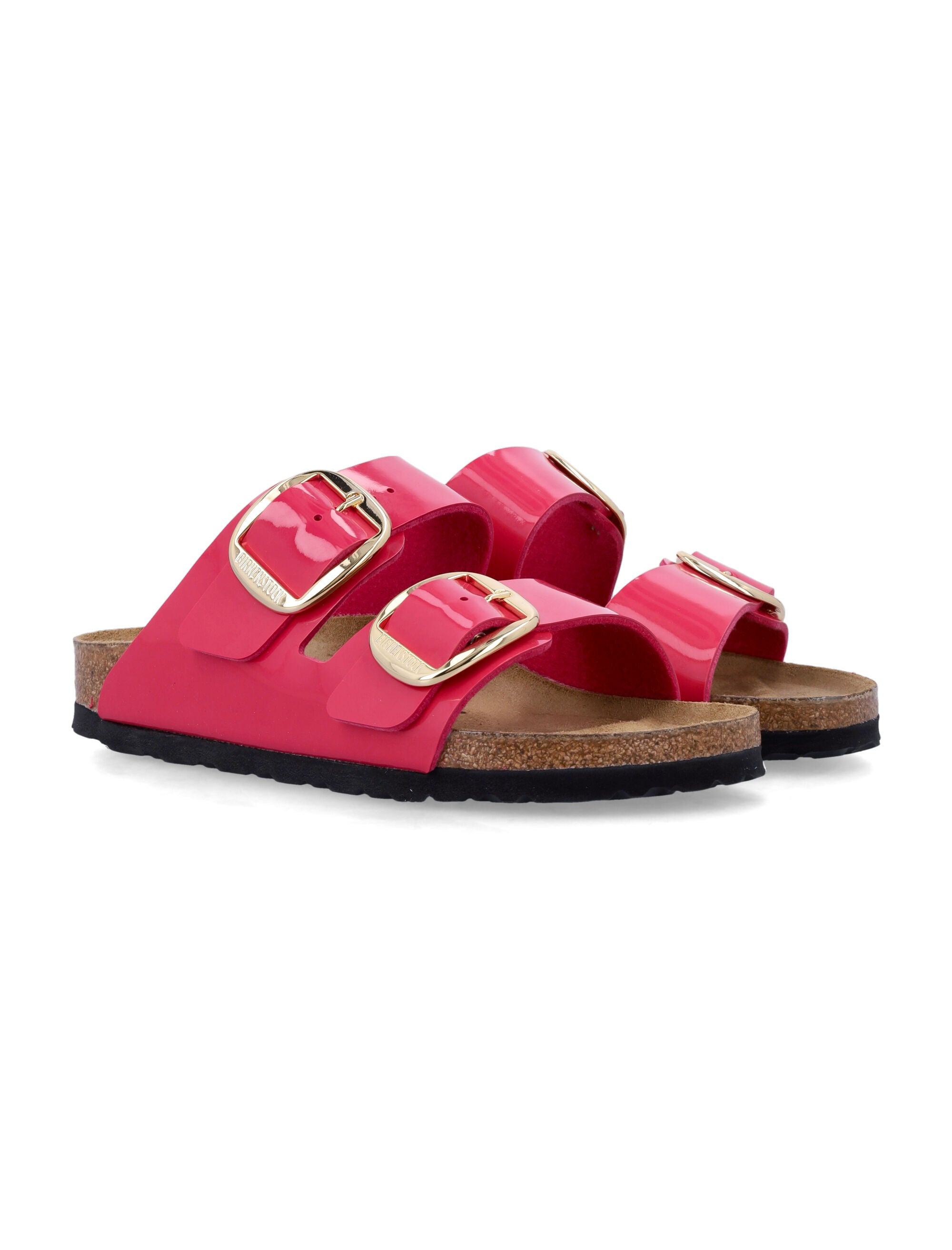 Birkenstock Birko-Flor Arizona Big Buckle Womans Sandals Fuchsia Upper