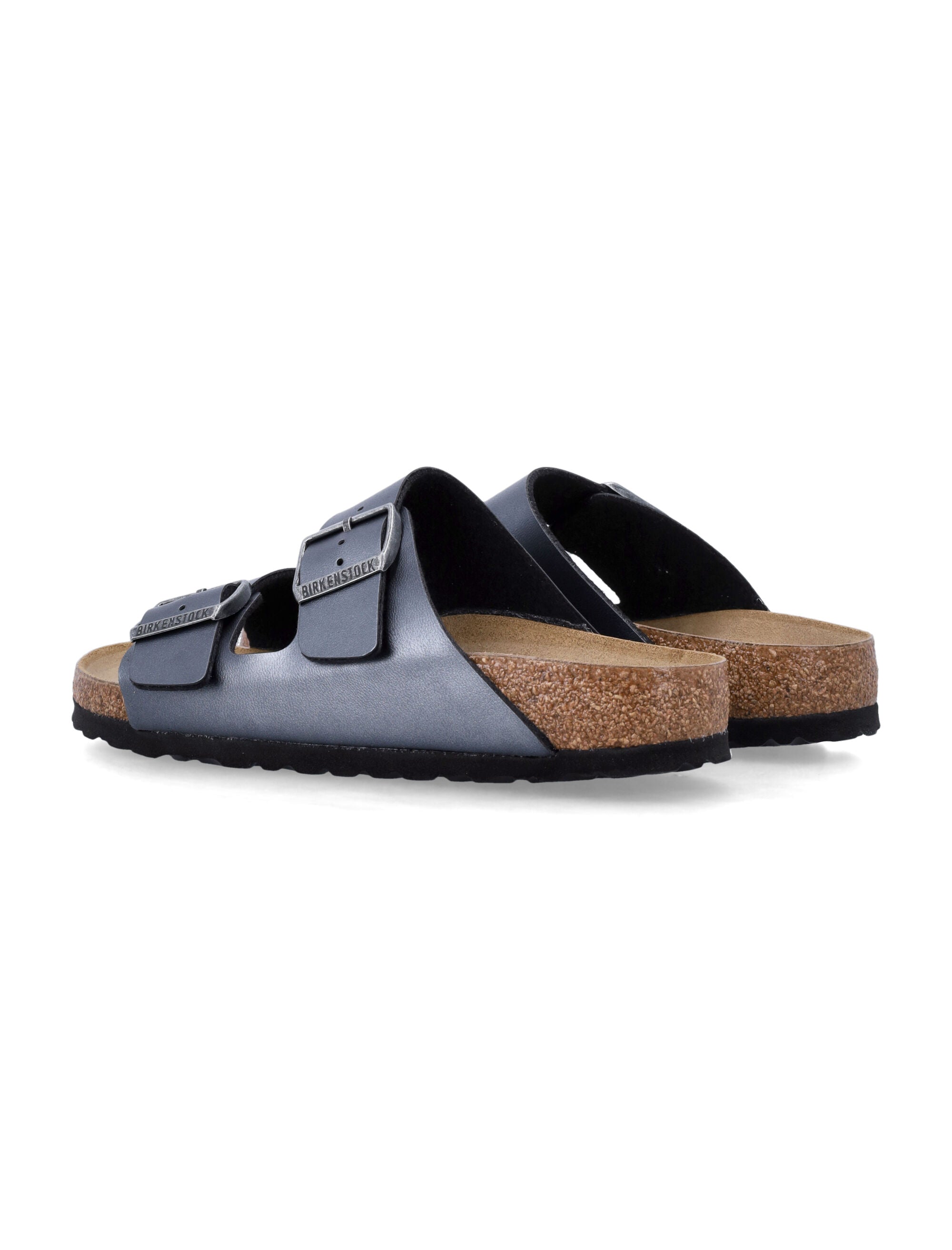 Birkenstock Arizona Birko-Flor metallic womans sandals black Upper