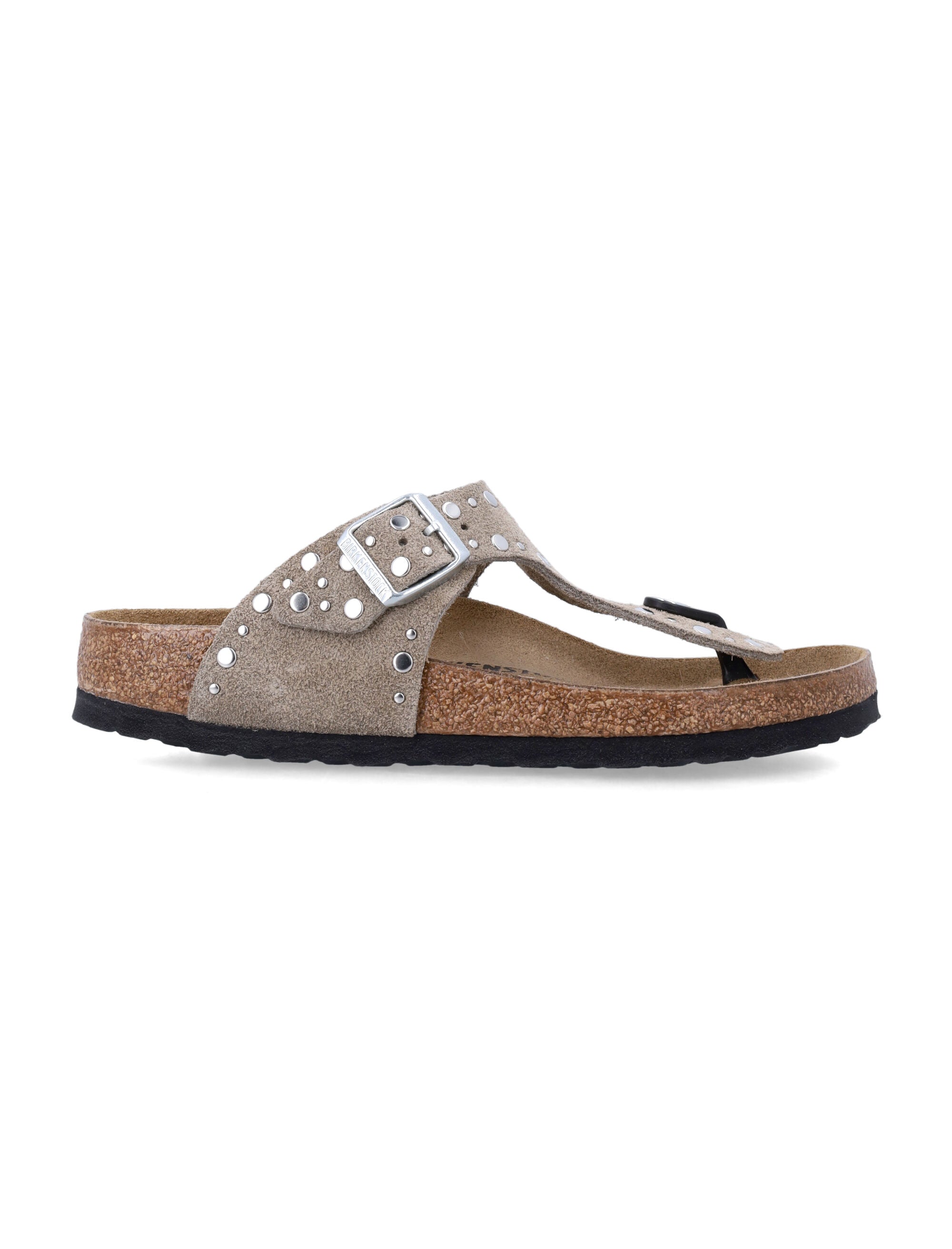 Birkenstock Gizeh Rivet Border Sandals Taupe Upper