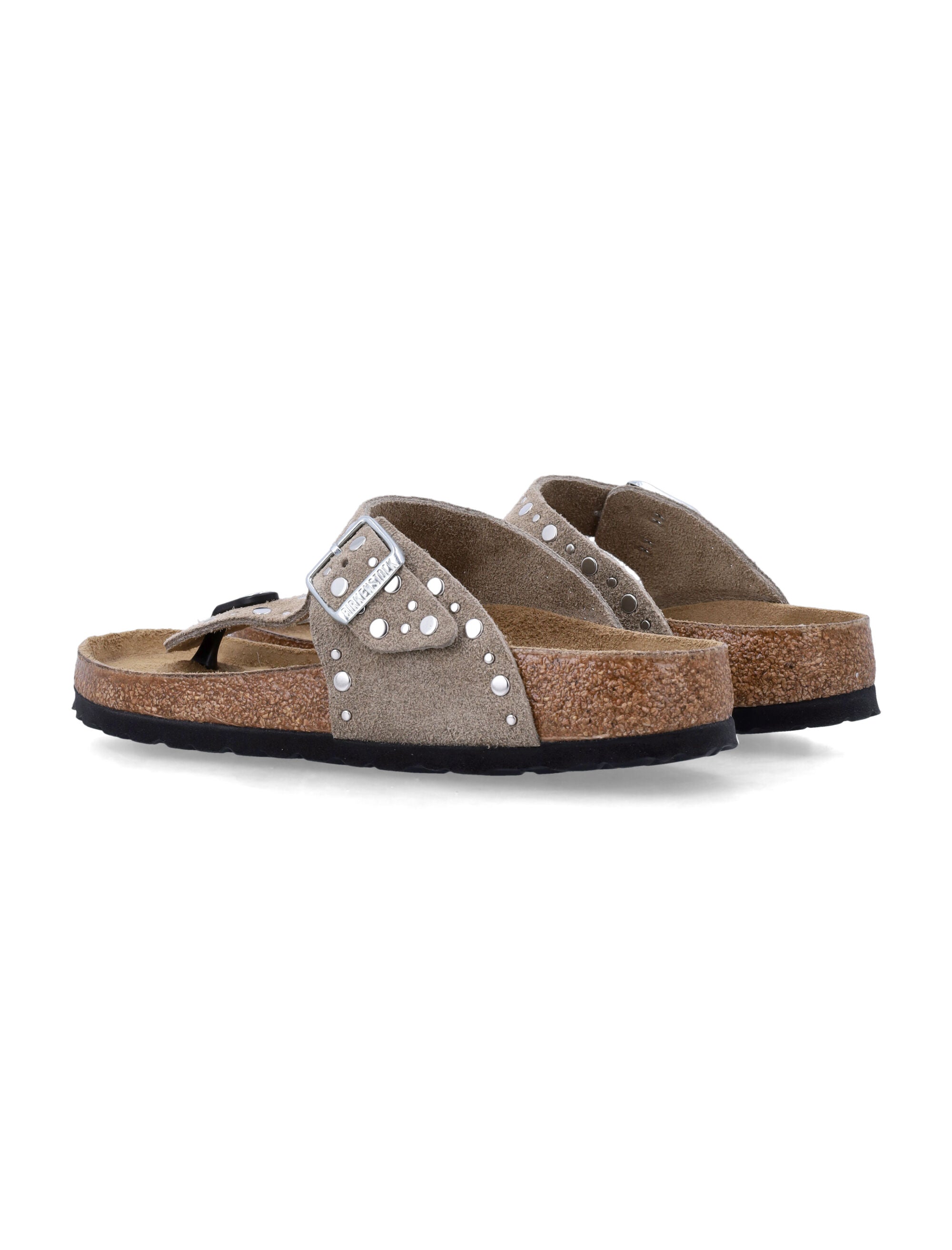 Birkenstock Gizeh Rivet Border Sandals Taupe Upper