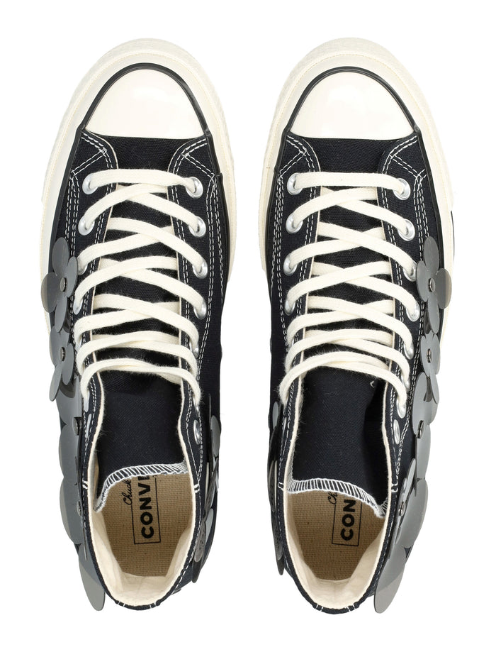 Converse Chuck 70 3-D Flourish womans sneakers black Translucent Flowers Cotton Sole
