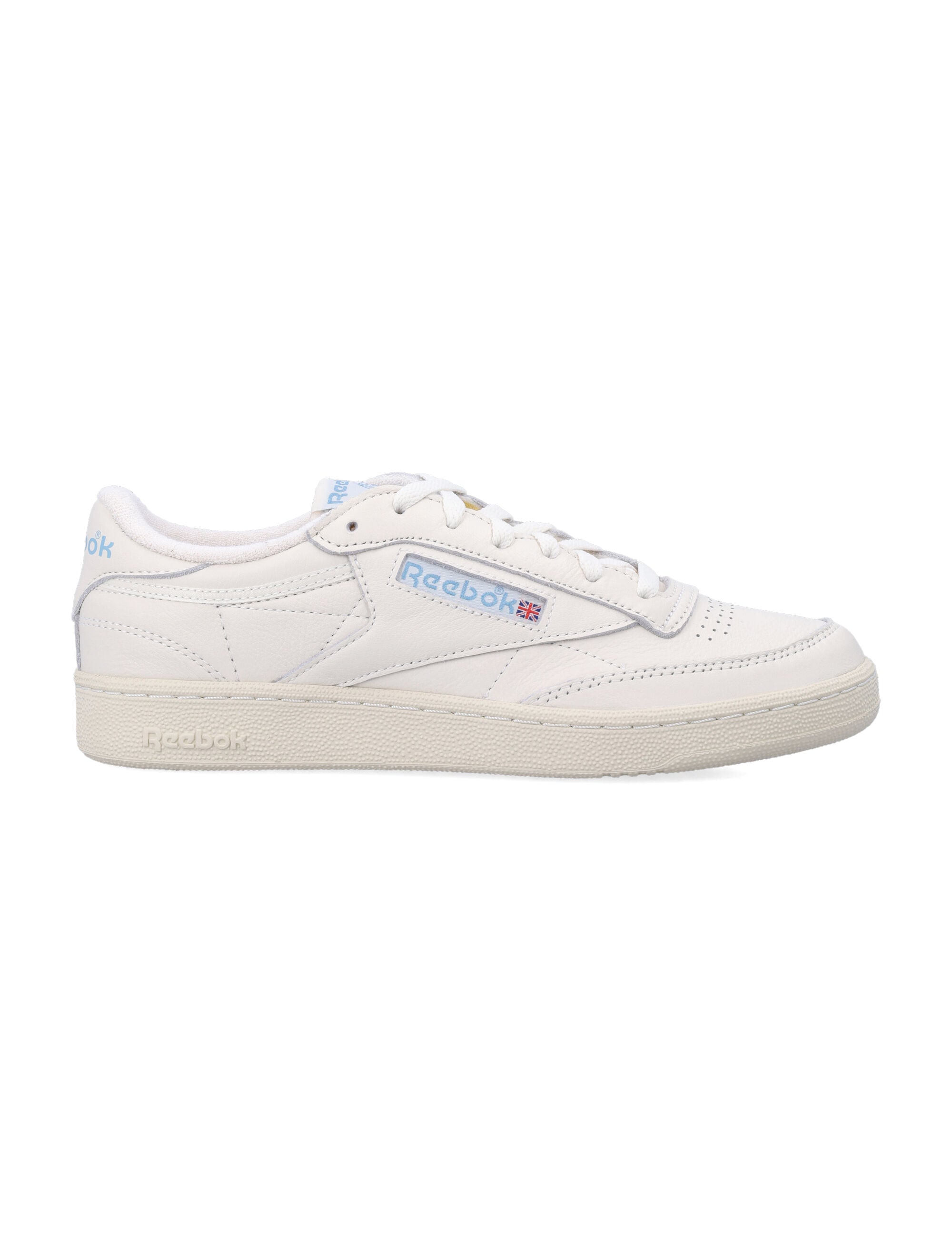 Reebok Club C 85 Vintage Leather Sneakers White And Light Blue Chalk Upper