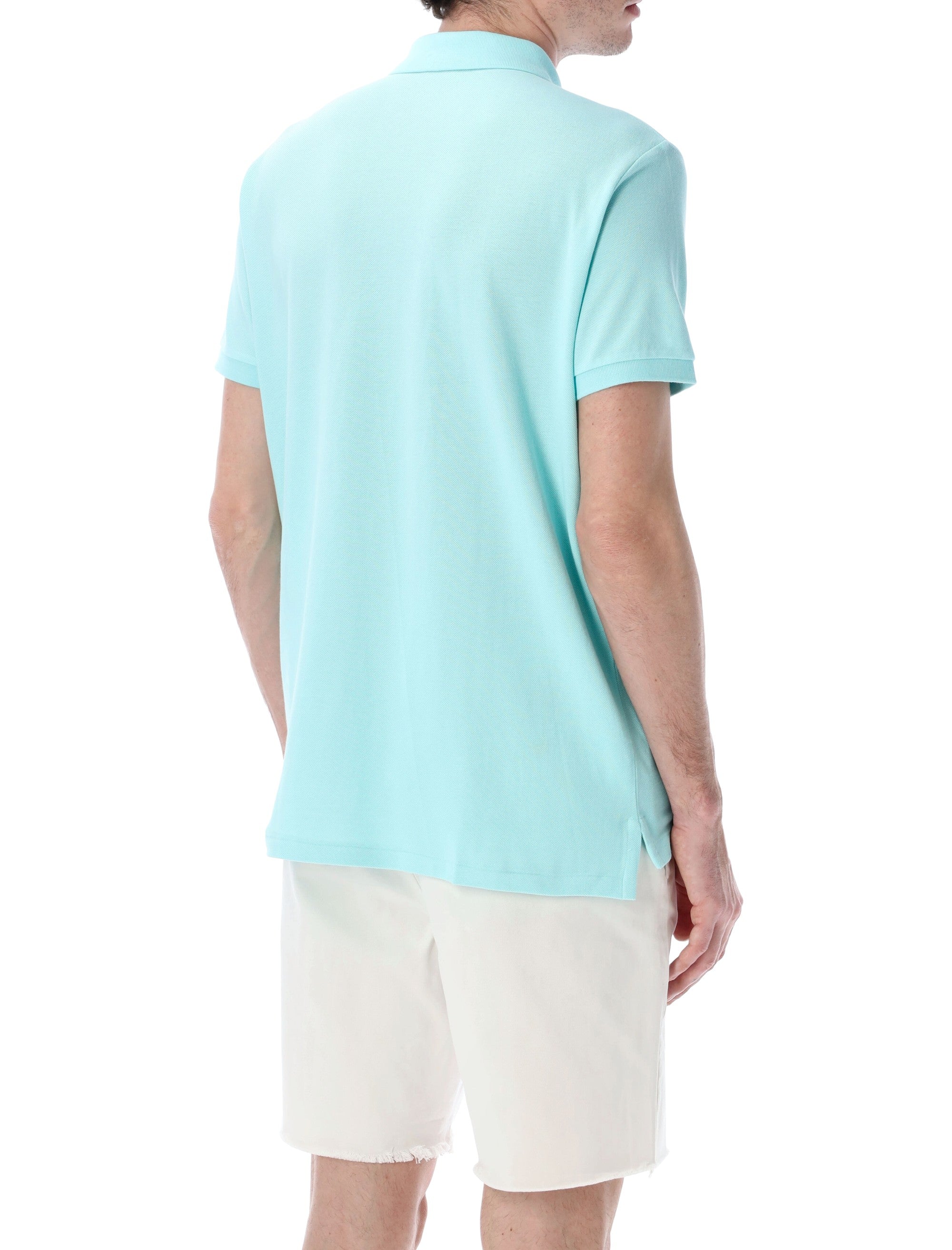 Polo Ralph Lauren slim-fit cotton piqué shirt New Aqua Tshirt