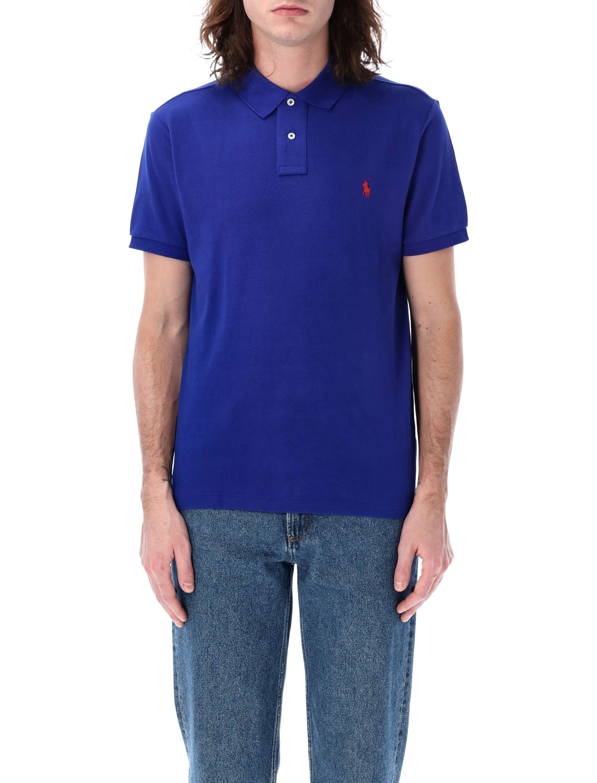 Polo Ralph Lauren slim-fit cotton piqué shirt Royal Tshirt