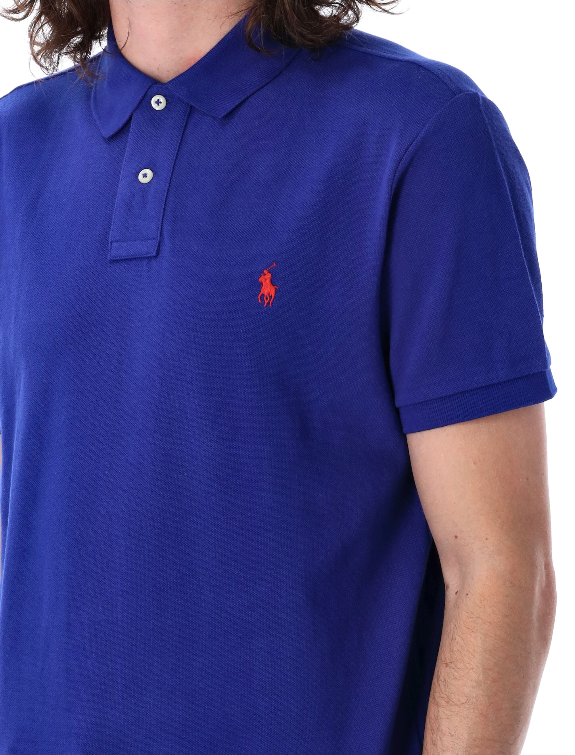 Polo Ralph Lauren slim-fit cotton piqué shirt Royal Tshirt