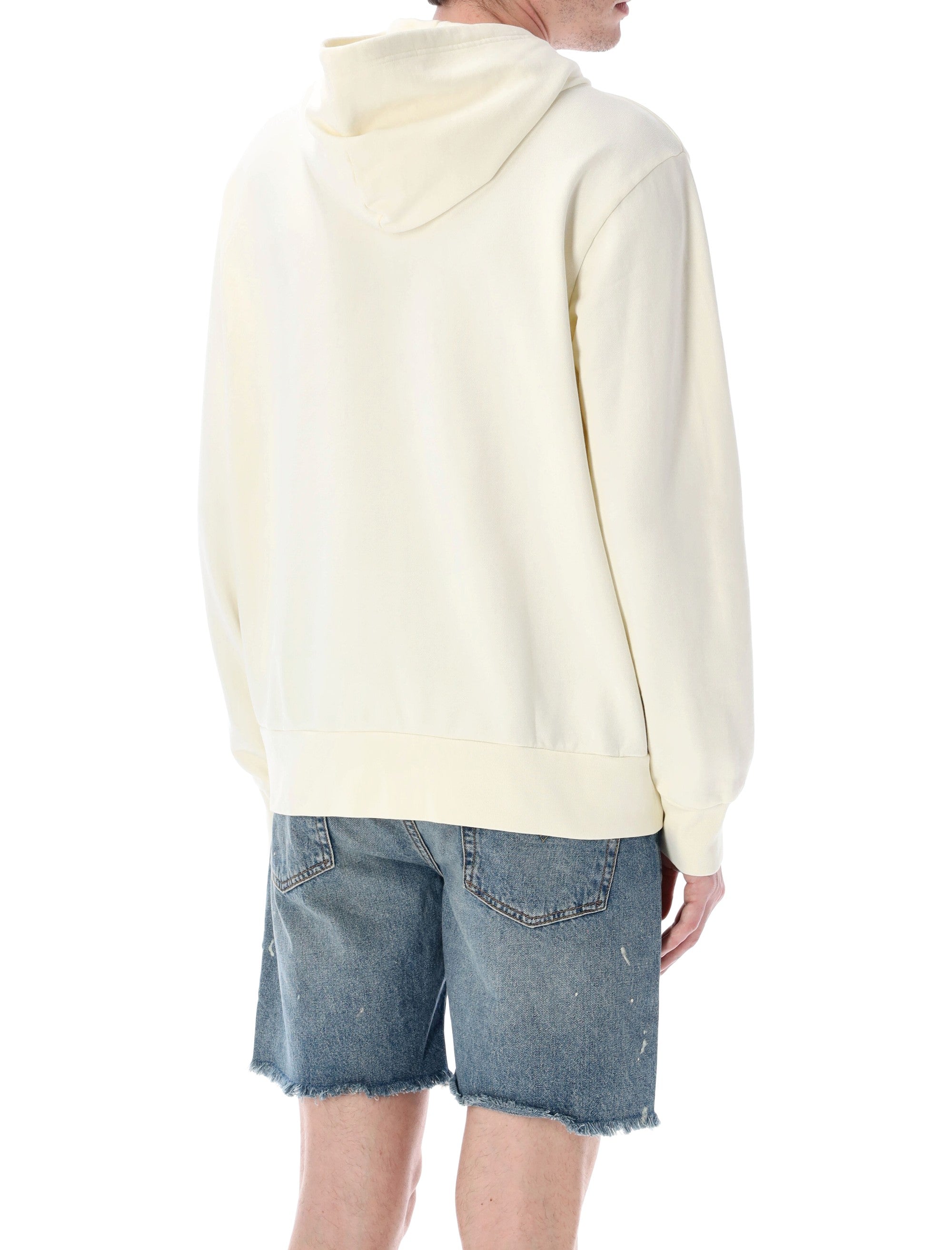 Polo Ralph Lauren Cotton Zip Hoodie Cream Sweatshirt