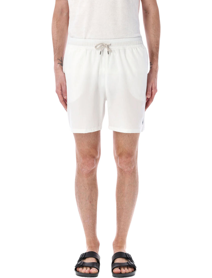 Polo Ralph Lauren Traveller swim shorts White Recycle Polyester Swimwear