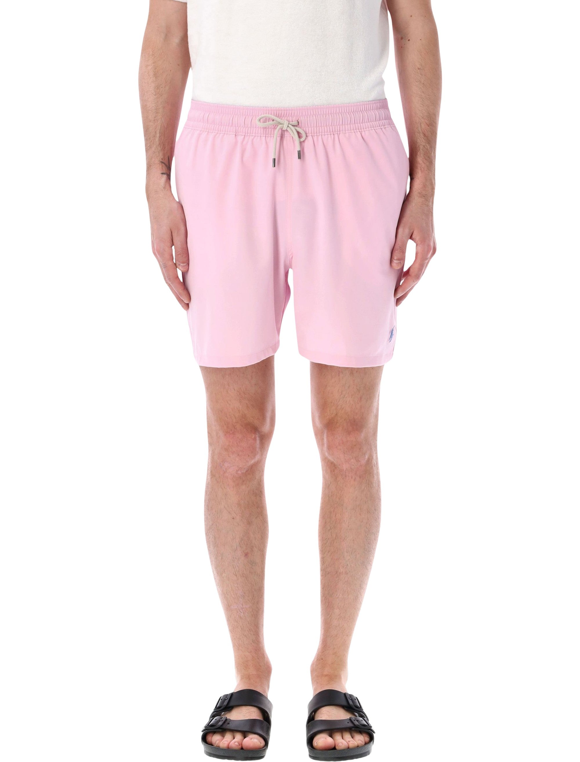 Polo Ralph Lauren Traveller Swim Shorts Caramel Pink Recycle Polyester Swimwear