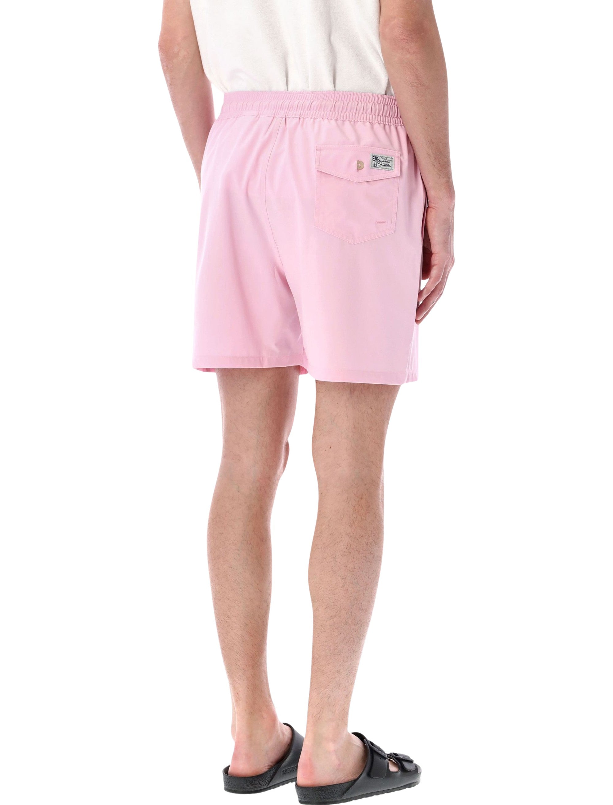 Polo Ralph Lauren Traveller Swim Shorts Caramel Pink Recycle Polyester Swimwear