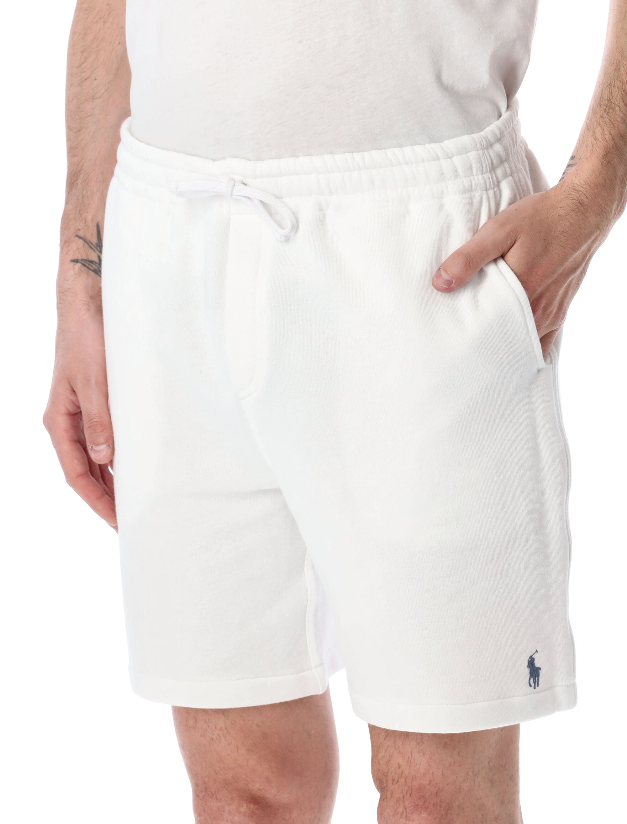 Polo Ralph Lauren Loopback Cotton Jogger Shorts White