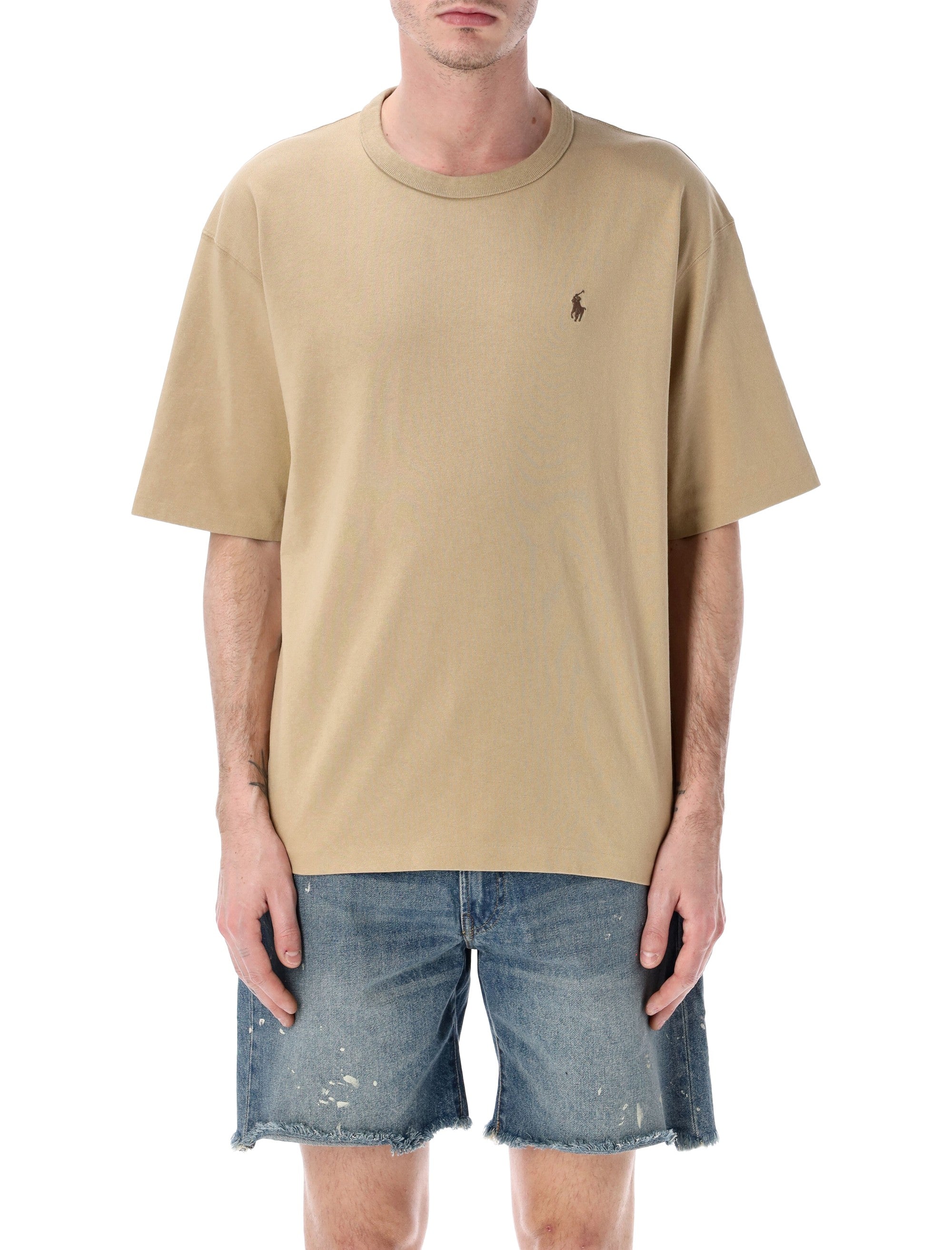 Polo Ralph Lauren relaxed fit jersey t-shirt Beige Cotton Tshirt