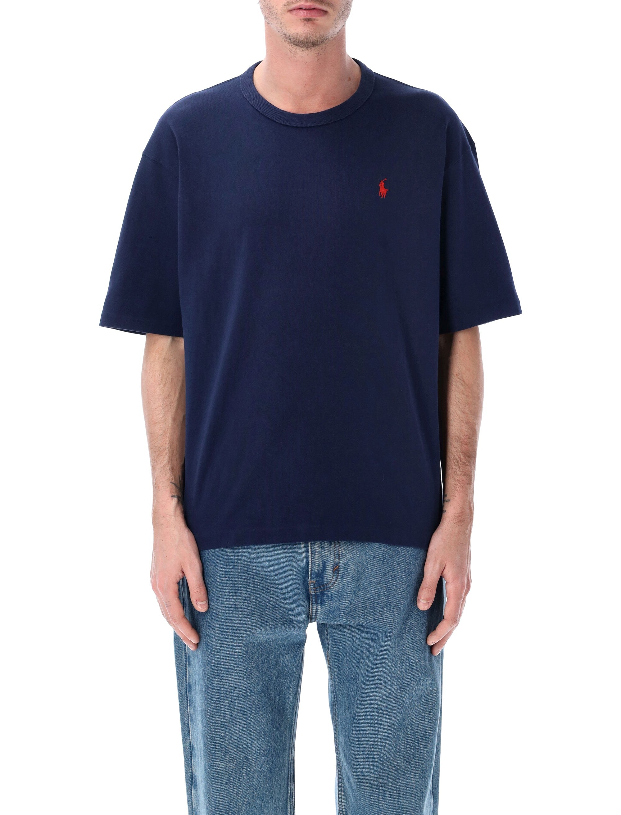 Polo Ralph Lauren relaxed fit jersey t-shirt Navy Cotton Tshirt