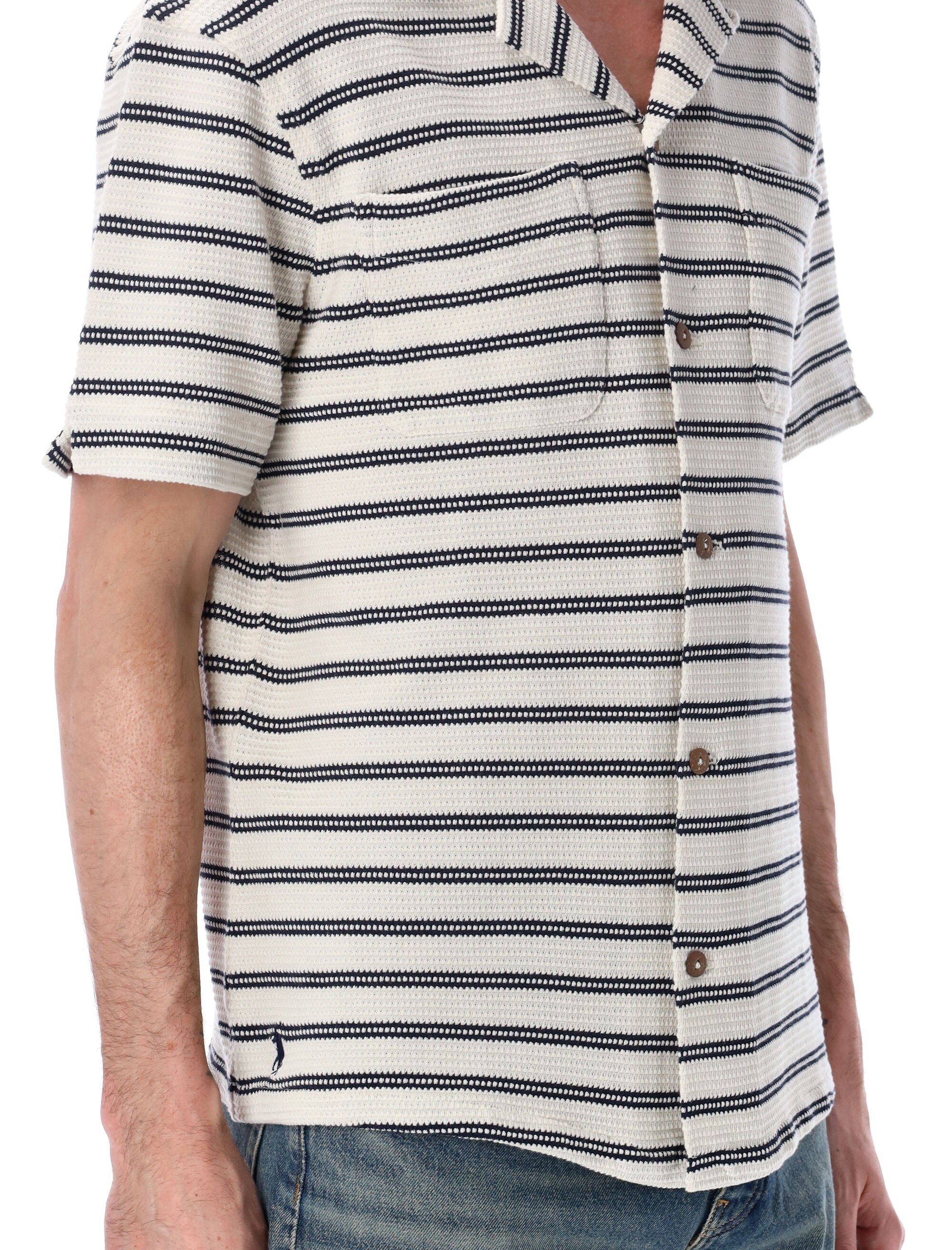 Polo Ralph Lauren striped knitted shirt White Cotton