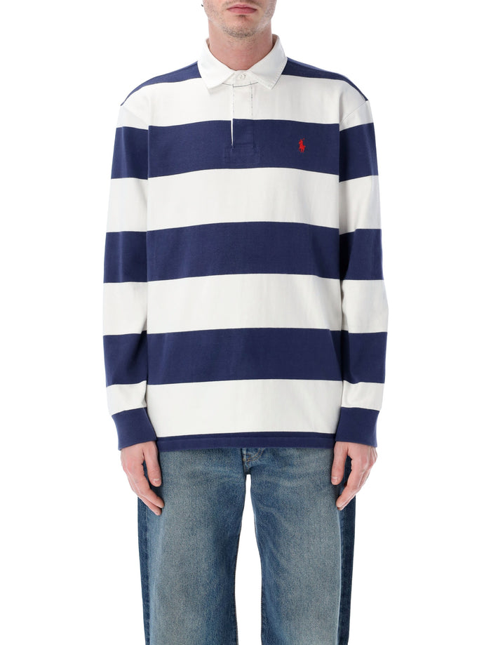 Polo Ralph Lauren classic rugby shirt White Navy Cotton T-shirt