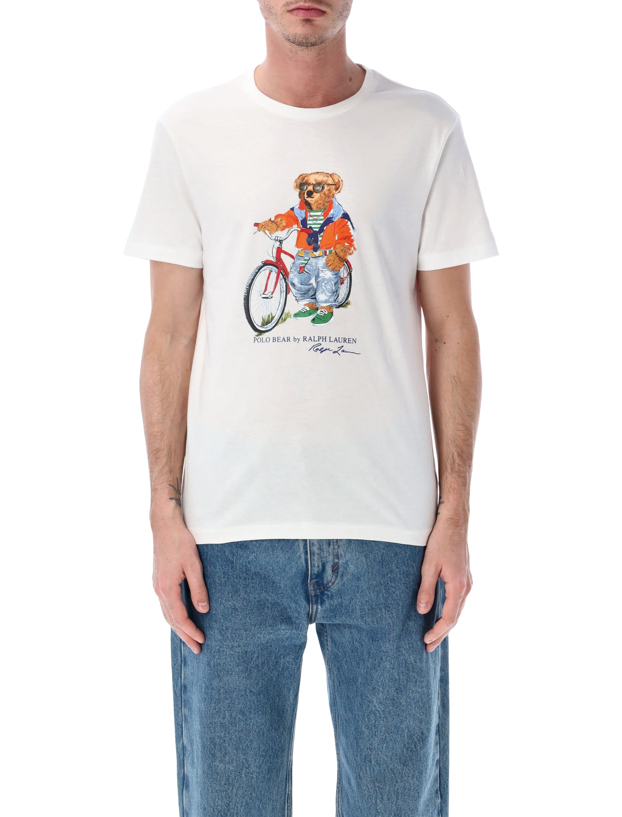 Polo Ralph Lauren Bear T-Shirt White Cotton Tshirt
