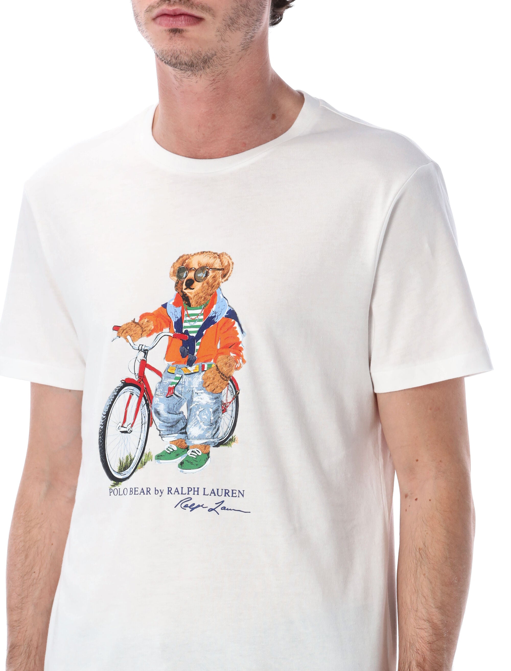 Polo Ralph Lauren Bear T-Shirt White Cotton Tshirt