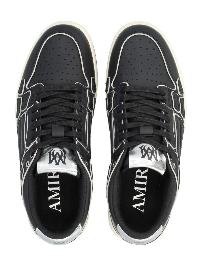 Amiri Classic Low Silver-Detail Sneakers Black Upper