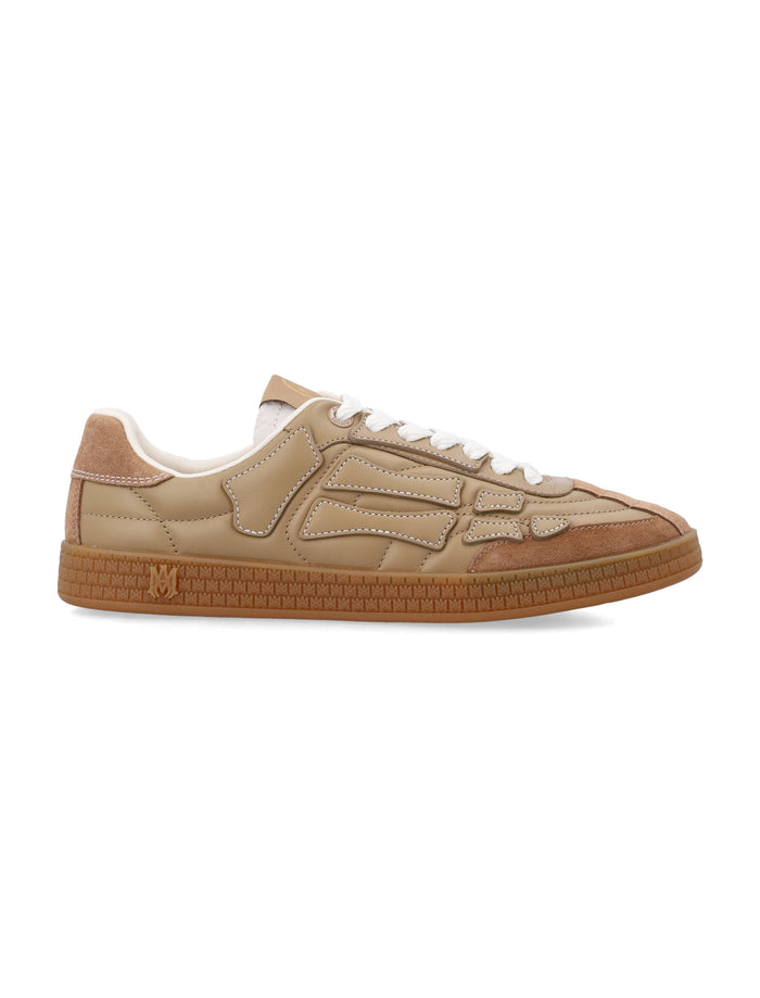 Amiri Pacific Bones Leather Sneakers Brown Upper