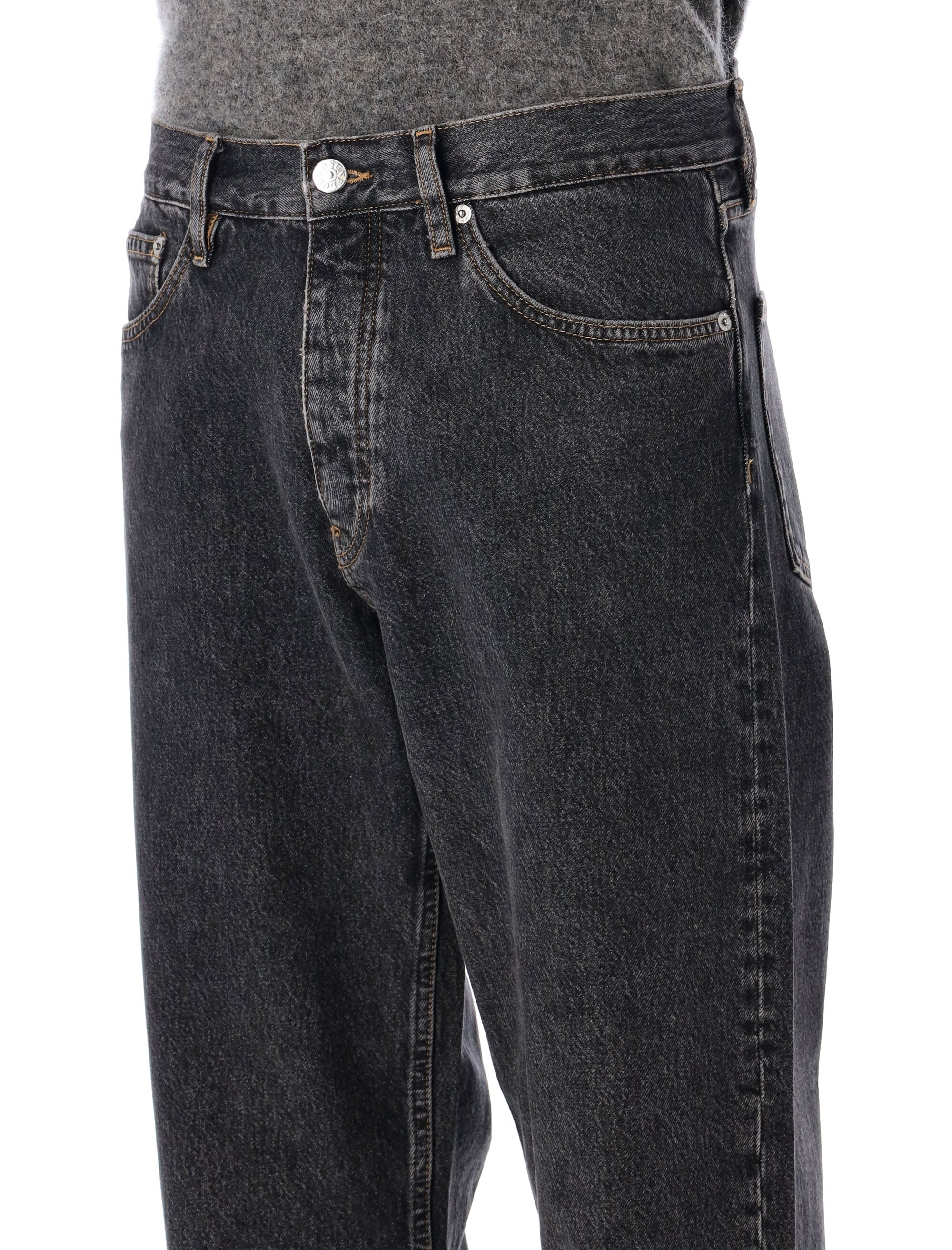 Sunflower Loose Fit Black Stone Washed Organic Denim Jeans Cotton