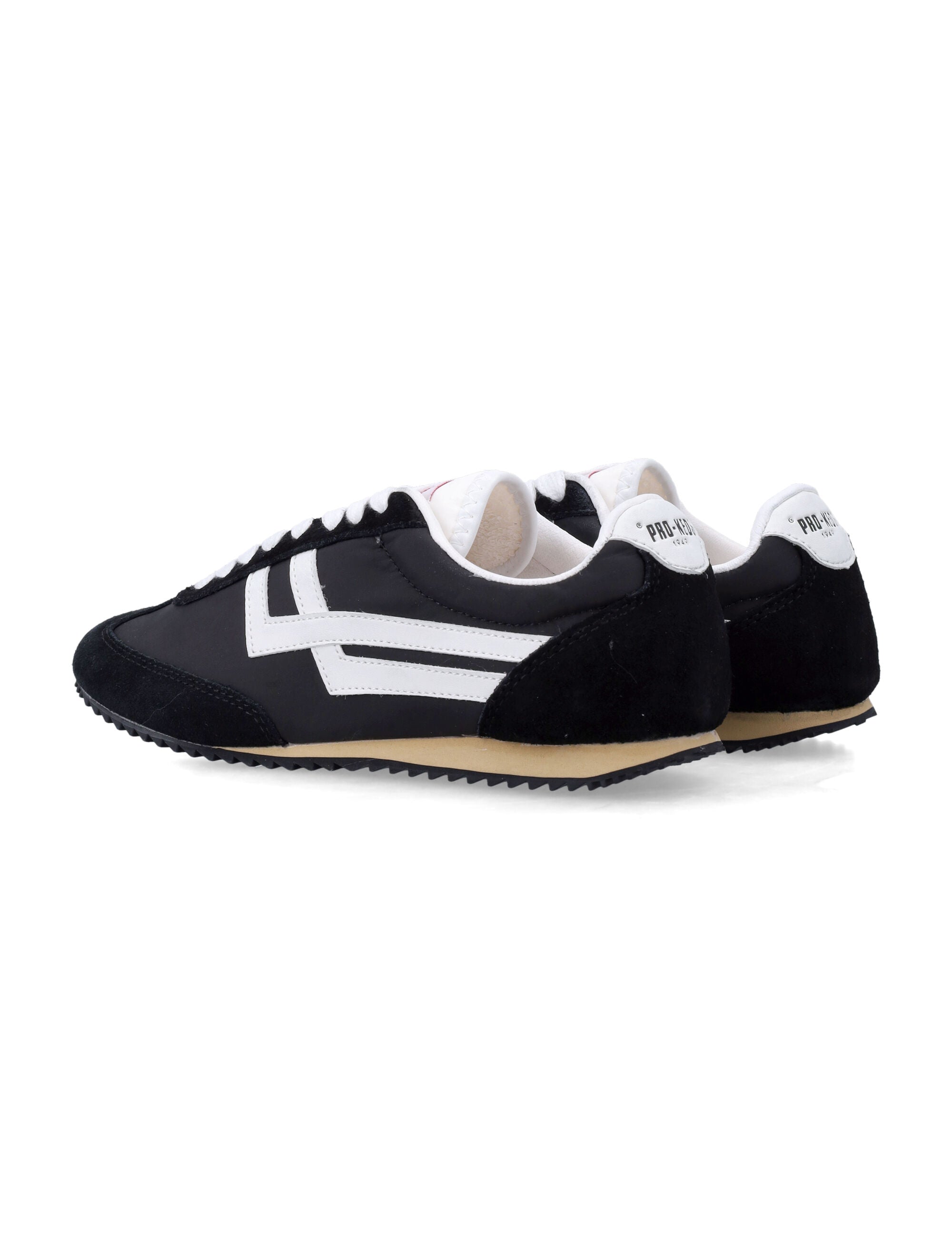 Pro-Keds Racer 77 nylon womans sneakers Black White Upper