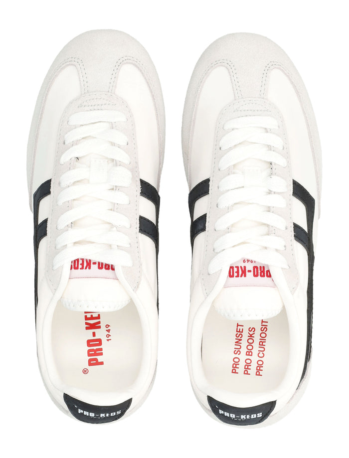 Pro-Keds Racer 77 nylon womans sneakers White Black Upper