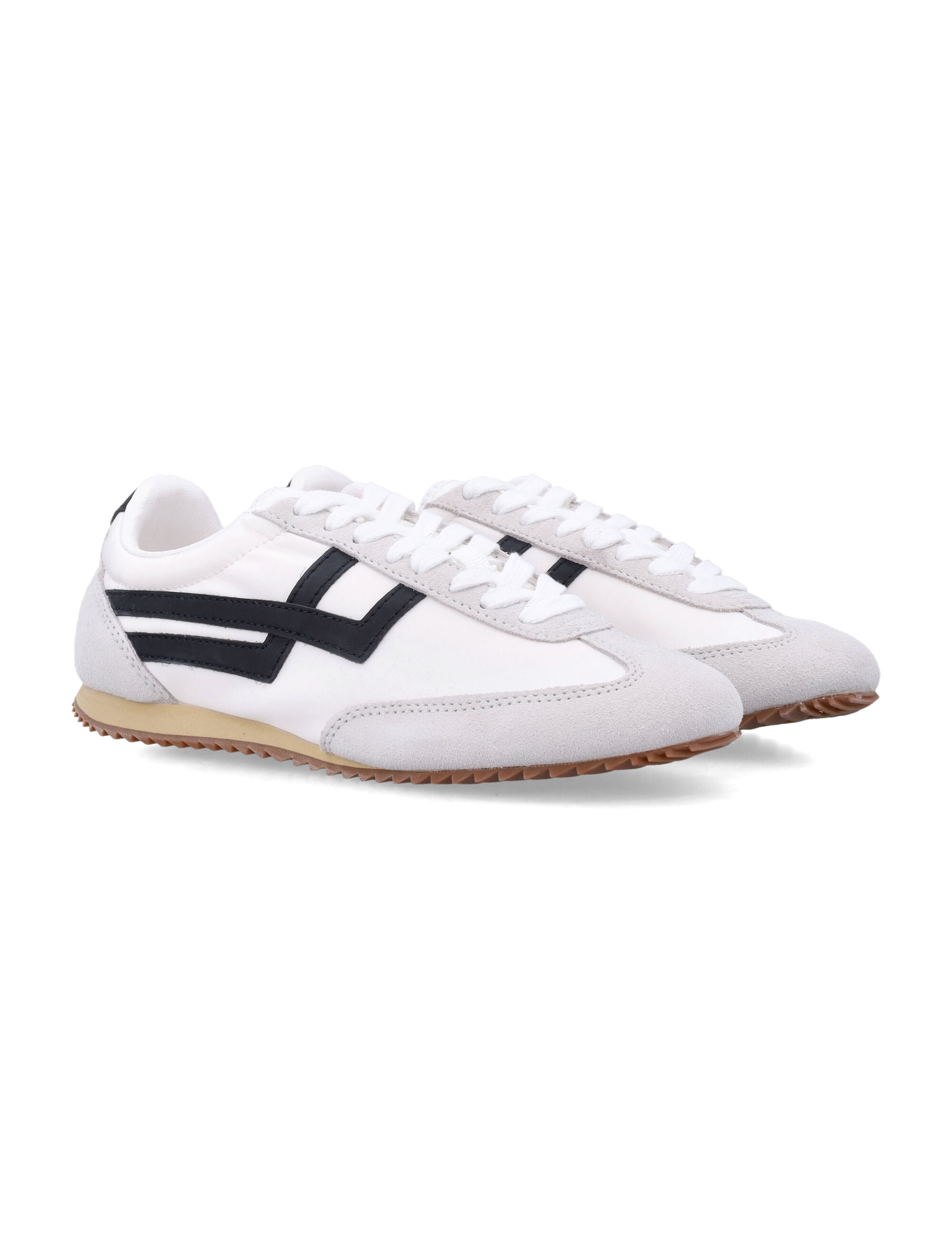 Pro-Keds Racer 77 nylon womans sneakers White Black Upper