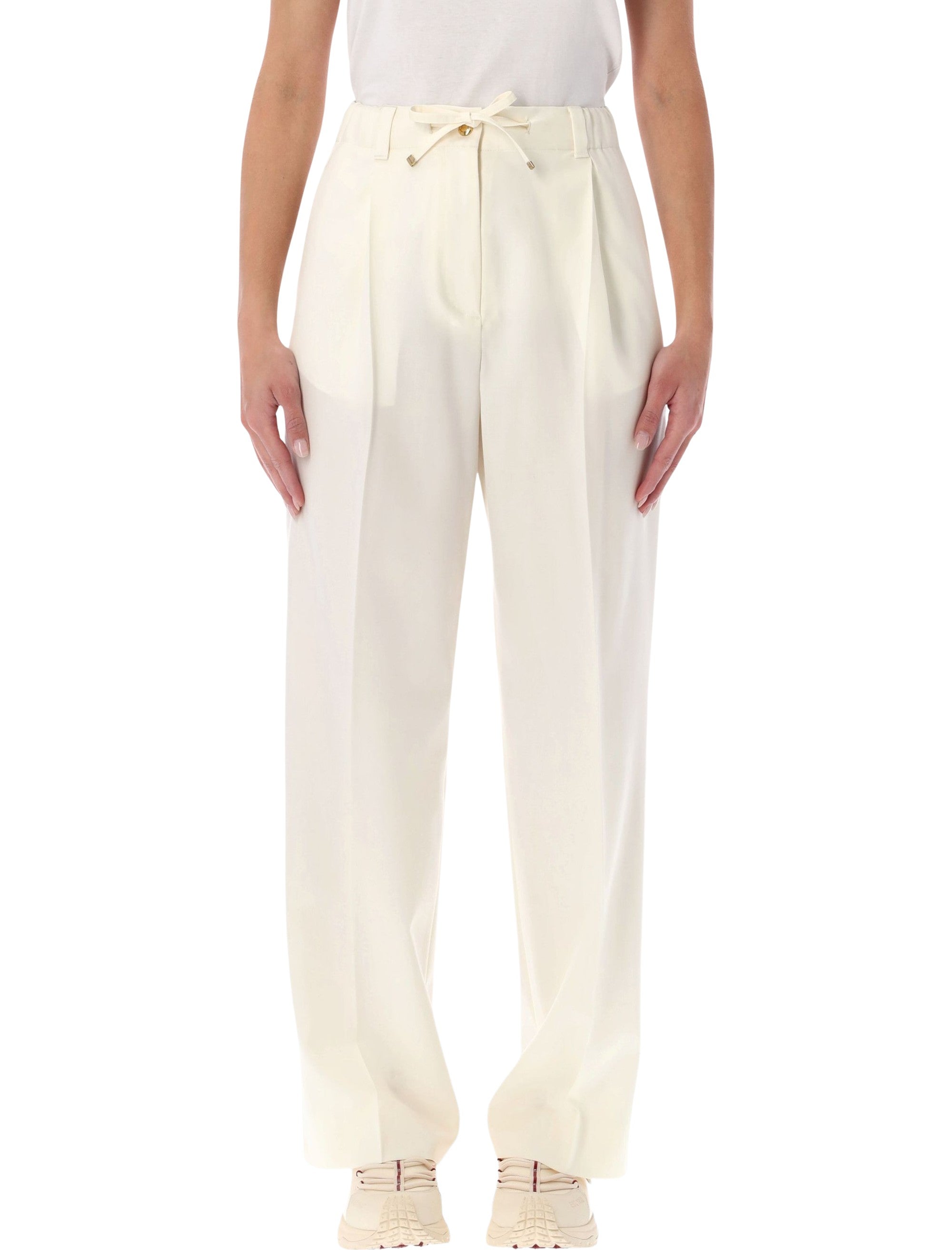 Moncler wool gabardine tailored trousers 050 Virgin Pant