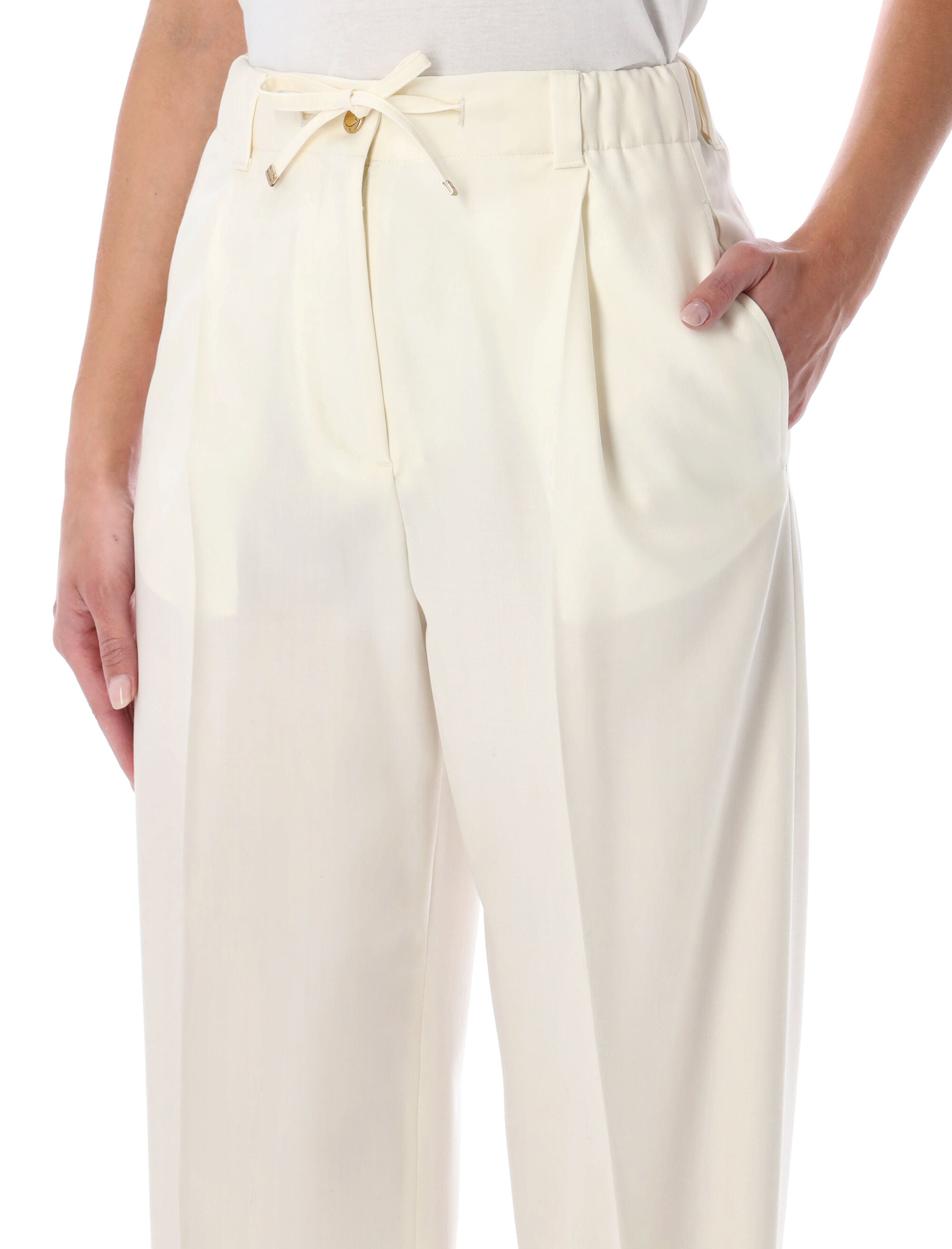 Moncler wool gabardine tailored trousers 050 Virgin Pant