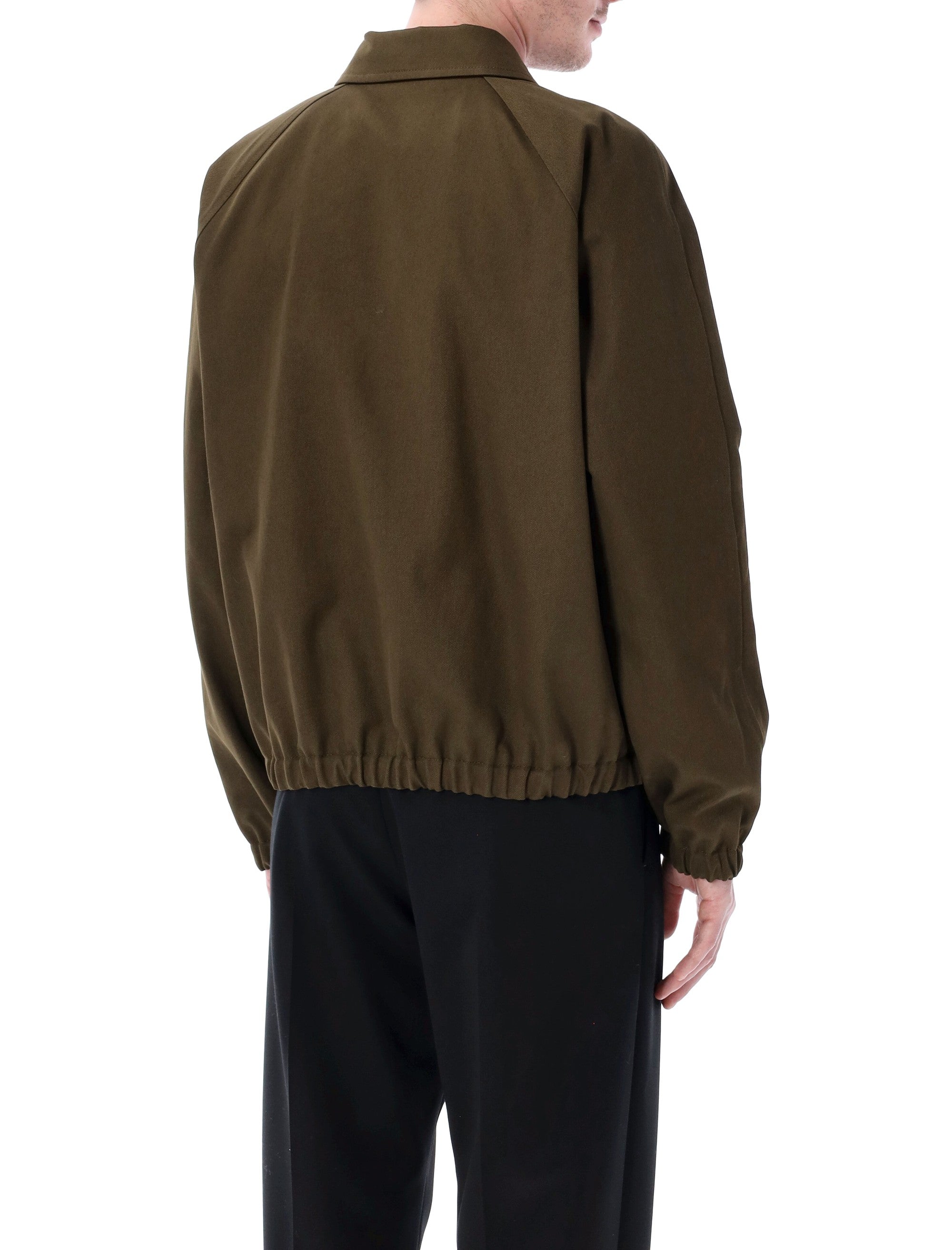 Valentino Garavani cotton jacket with VGold details Militare Lining