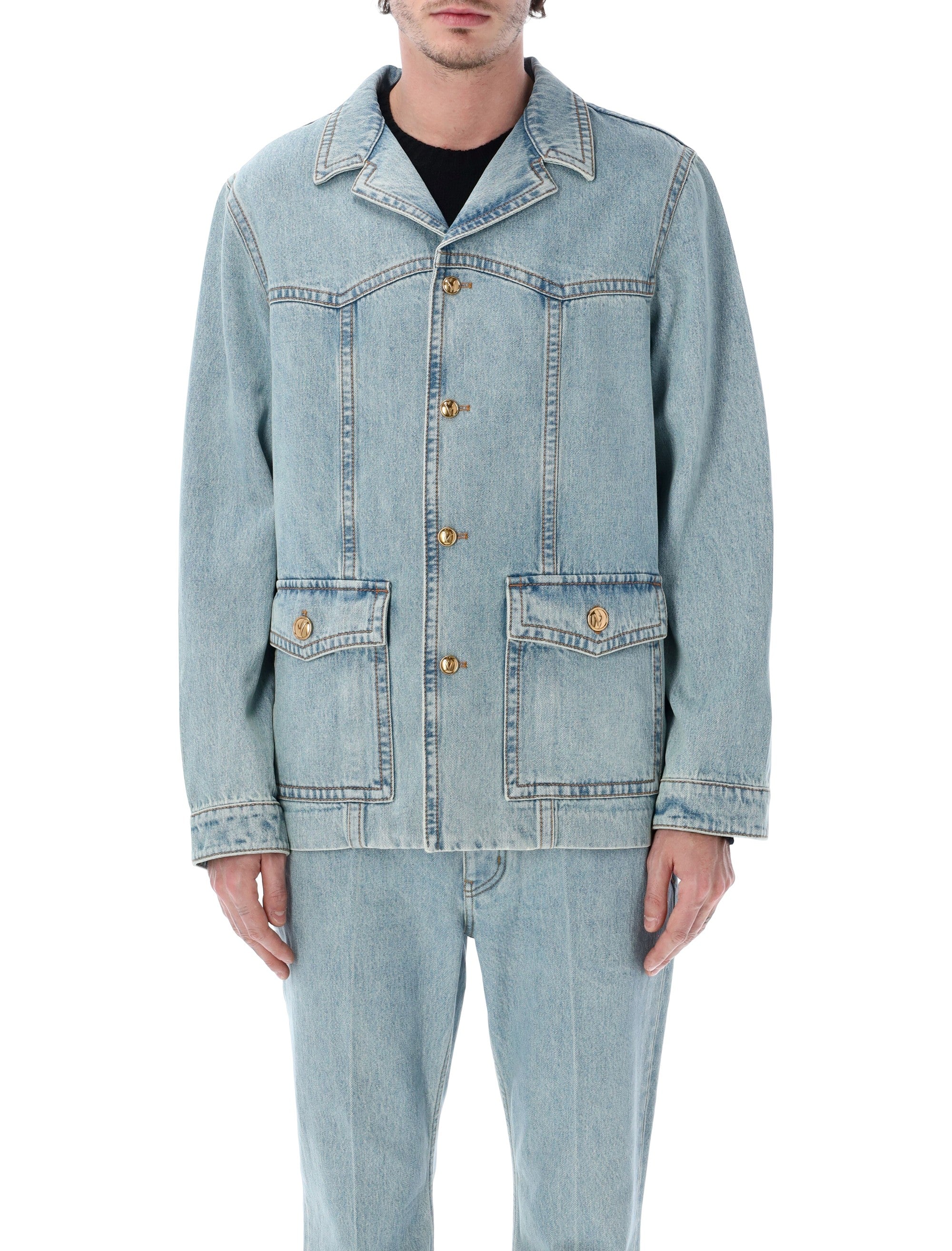 Valentino Garavani denim jacket Blue Cotton