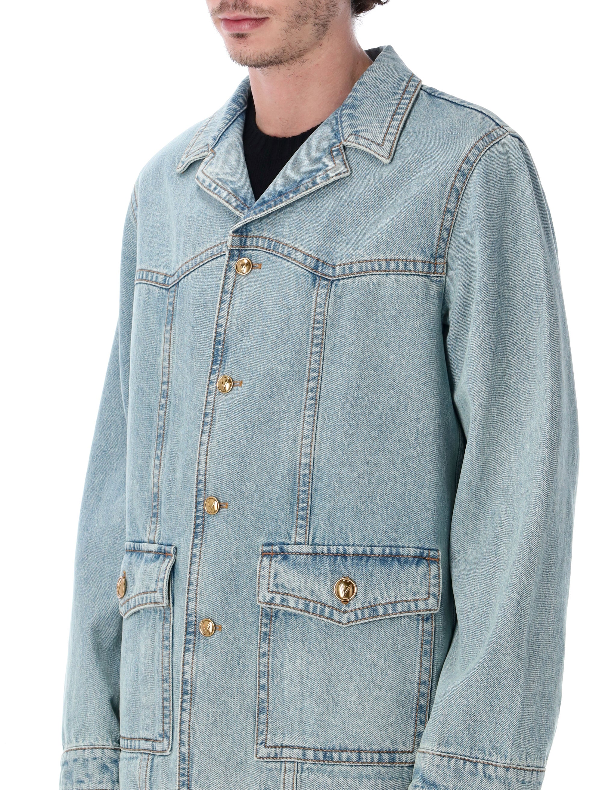 Valentino Garavani denim jacket Blue Cotton