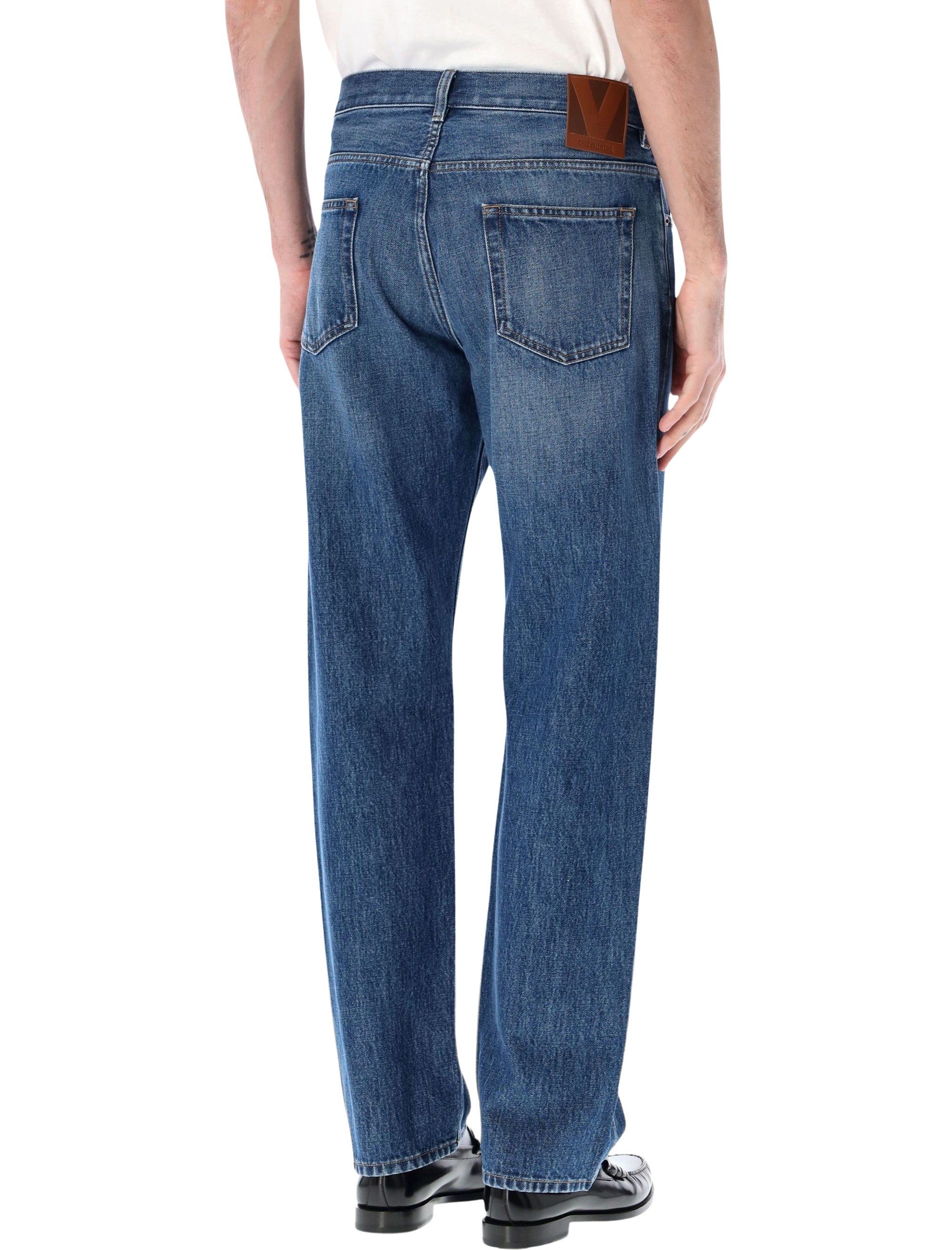 Valentino Garavani regular jeans Medium Blue Denim Cotton