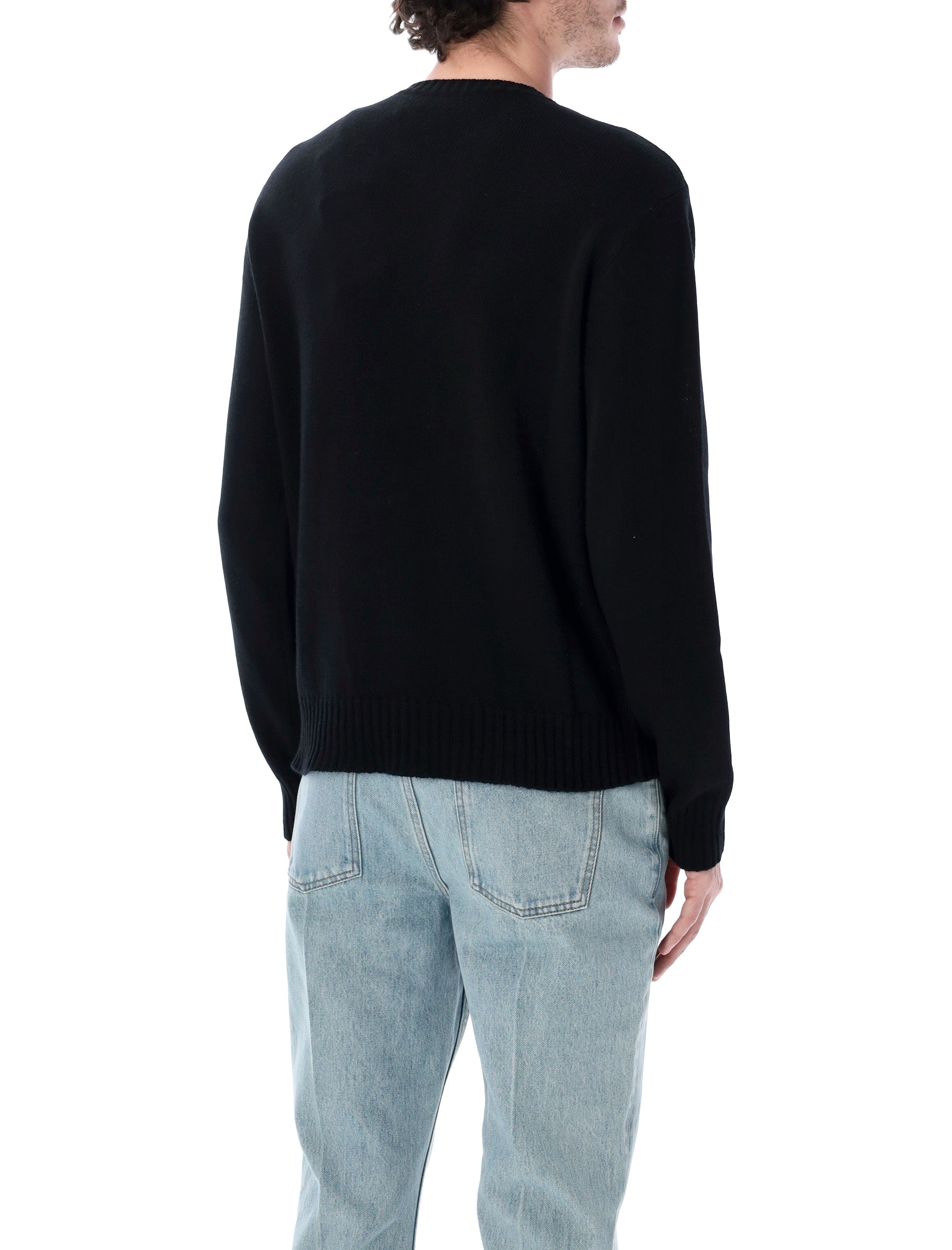 Valentino Garavani embeoidered wool jumper Black Virgin Sweater