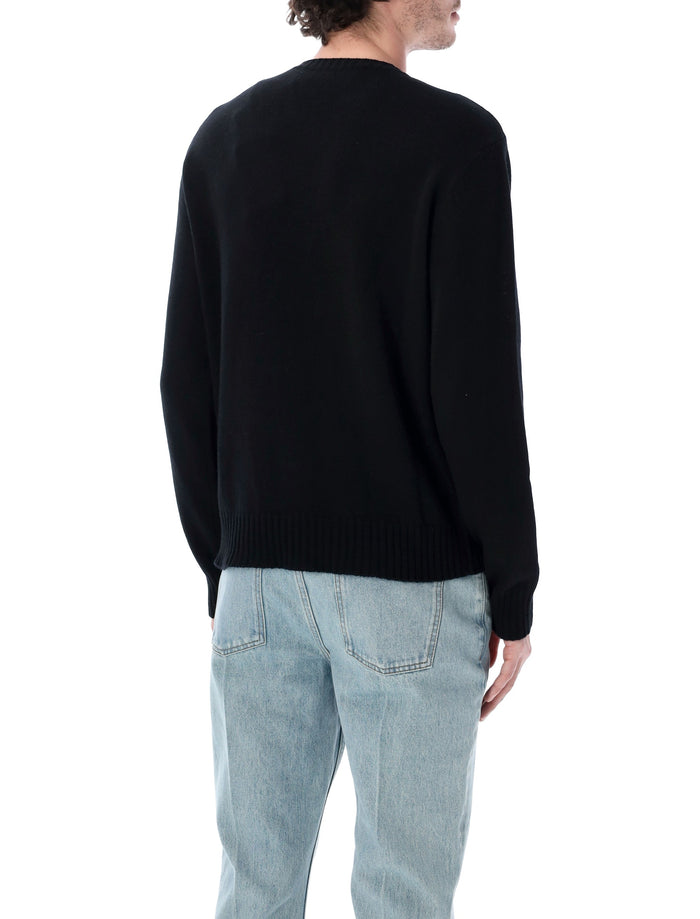 Valentino Garavani embeoidered wool jumper Black Virgin Sweater