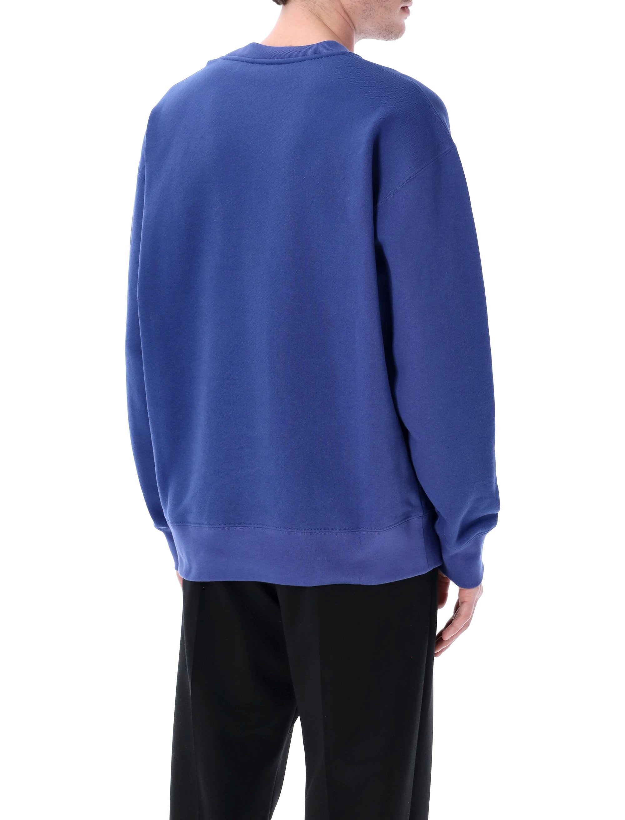 Valentino Garavani Panther print jersey sweatshirt Blu/burro Cotton