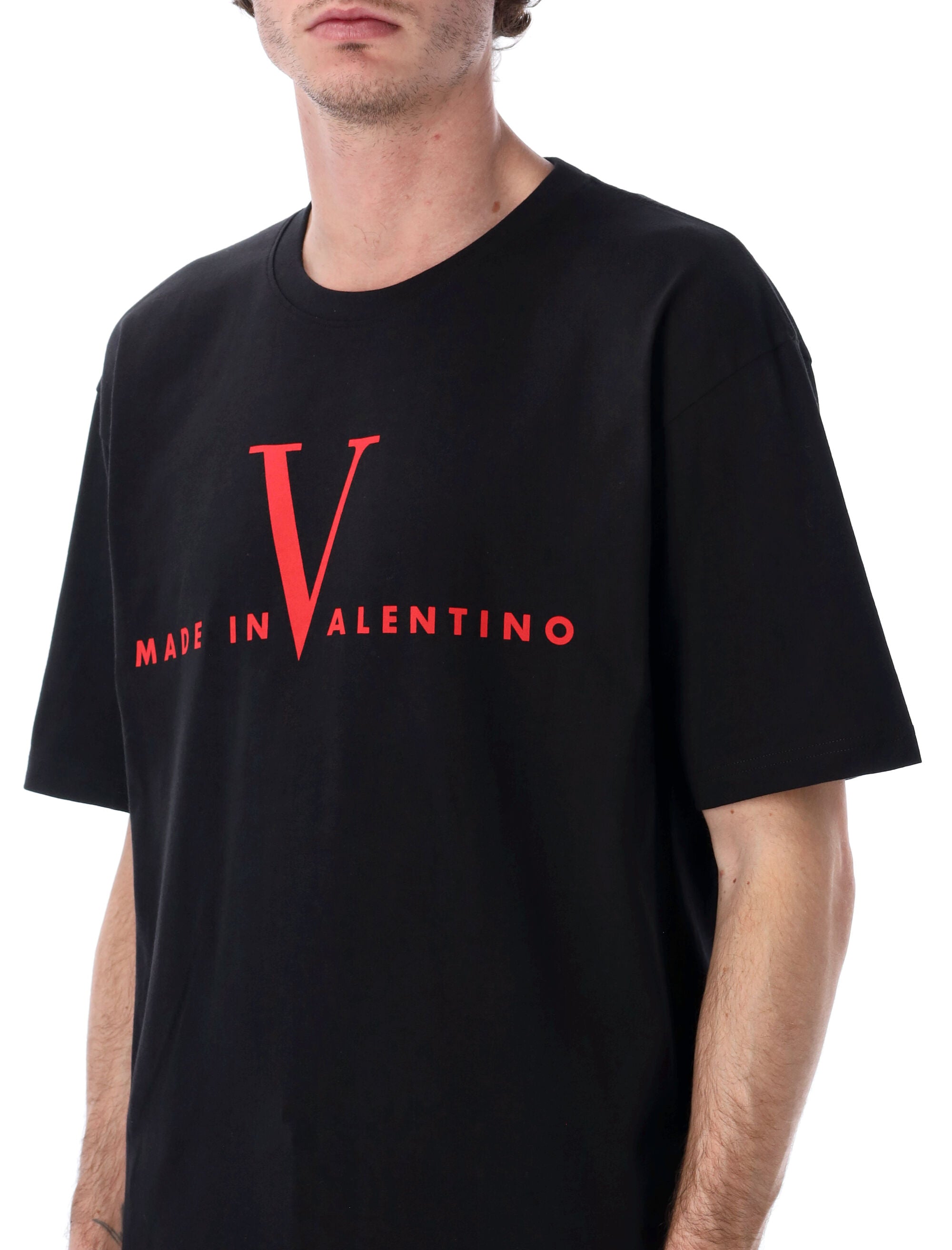 Valentino Garavani Made In t-shirt Black/red Cotton