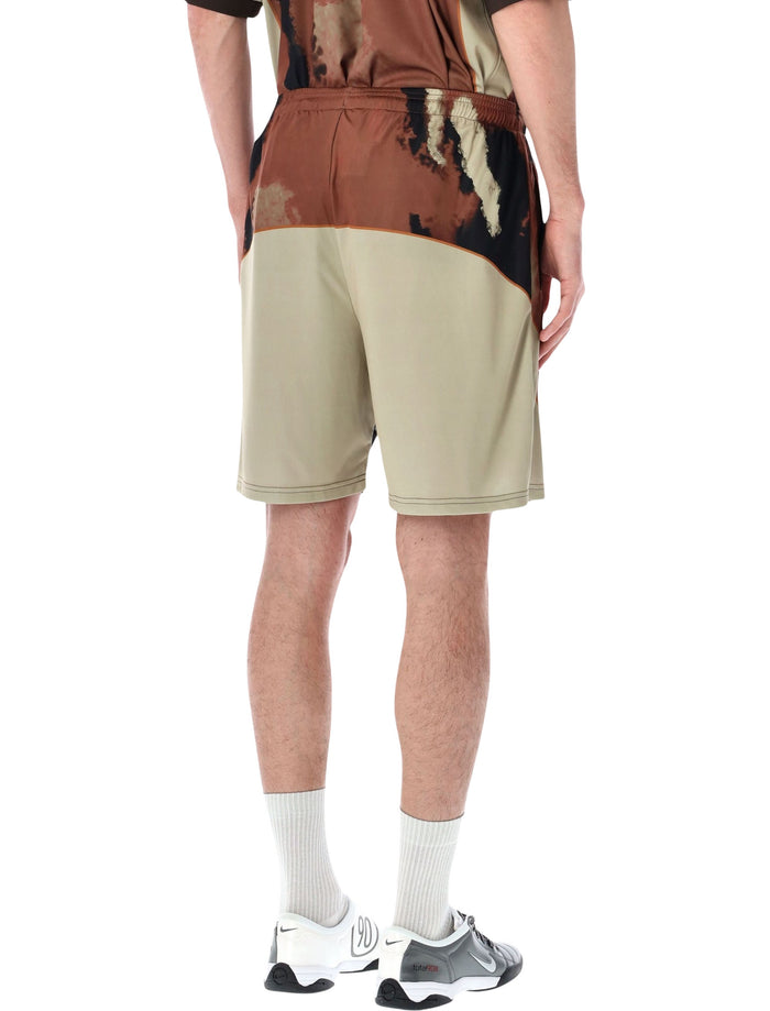 Pantofola Doro Soccer Shorts Thebe Magugu X Pdo Brown Polyester