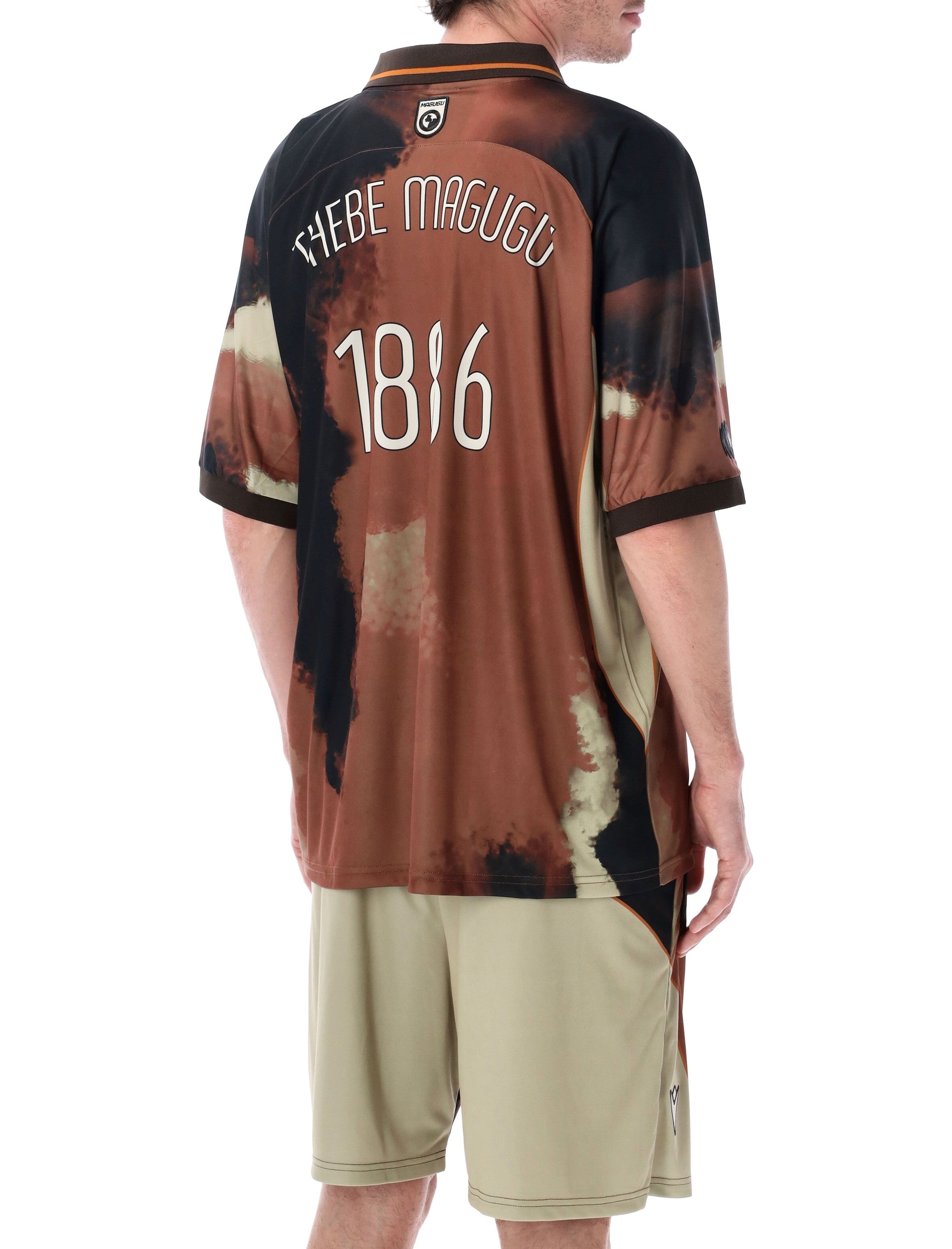 Pantofola Doro Soccer T-Shirt Thebe Magugu X Pdo Brown Polyester