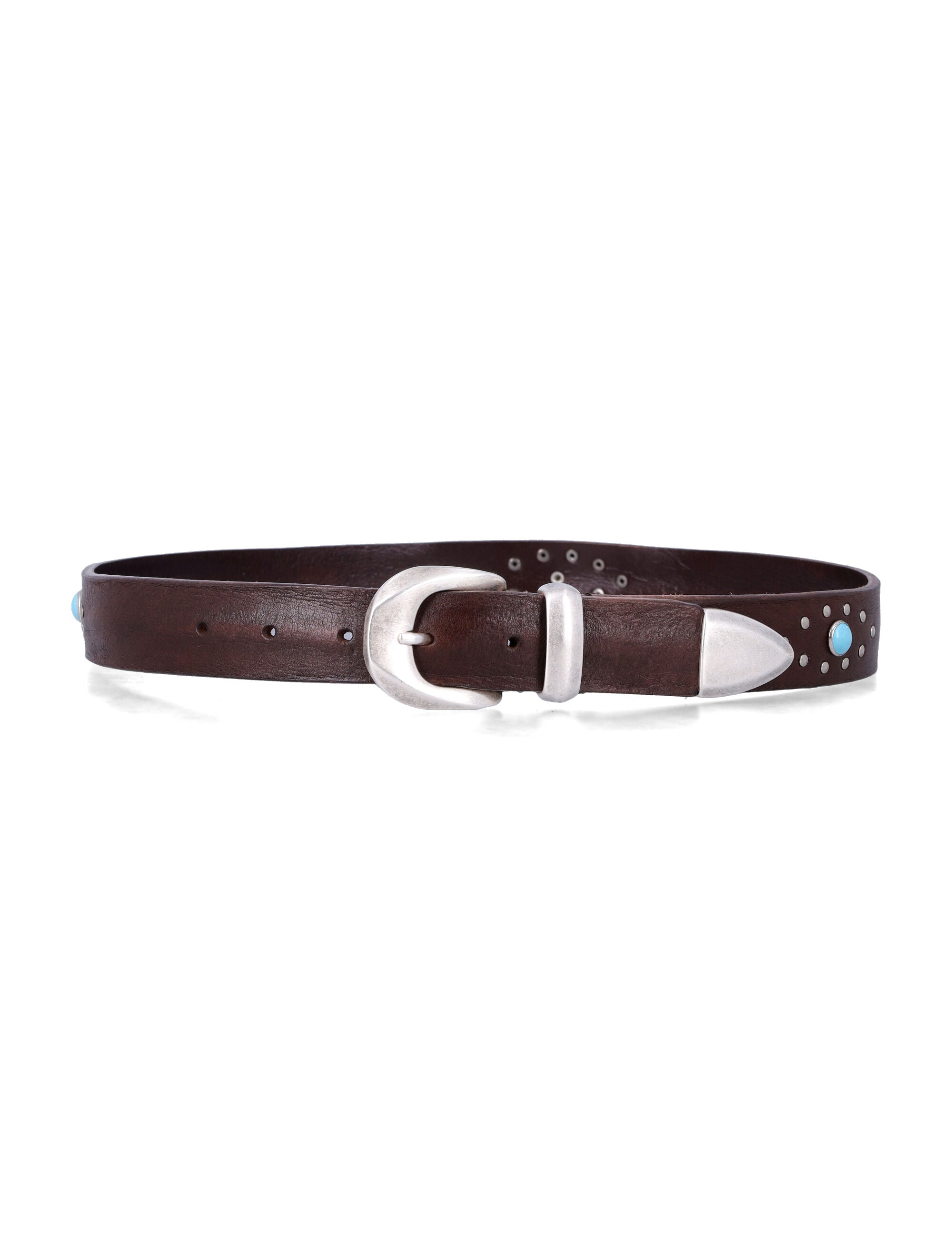 Mancini 1979 Alfred studded leather belt H 30 Testa Di Moro