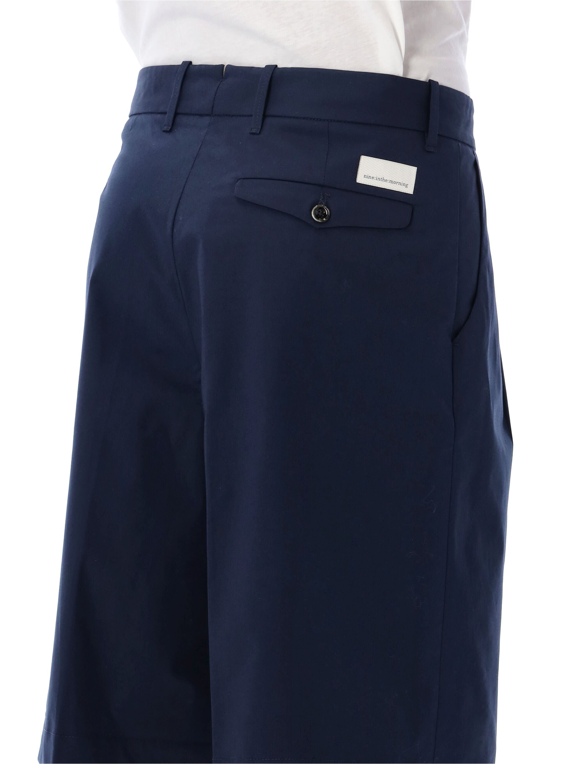 Nine In The Morning Odell tailored bermuda Navy Cotton Short
